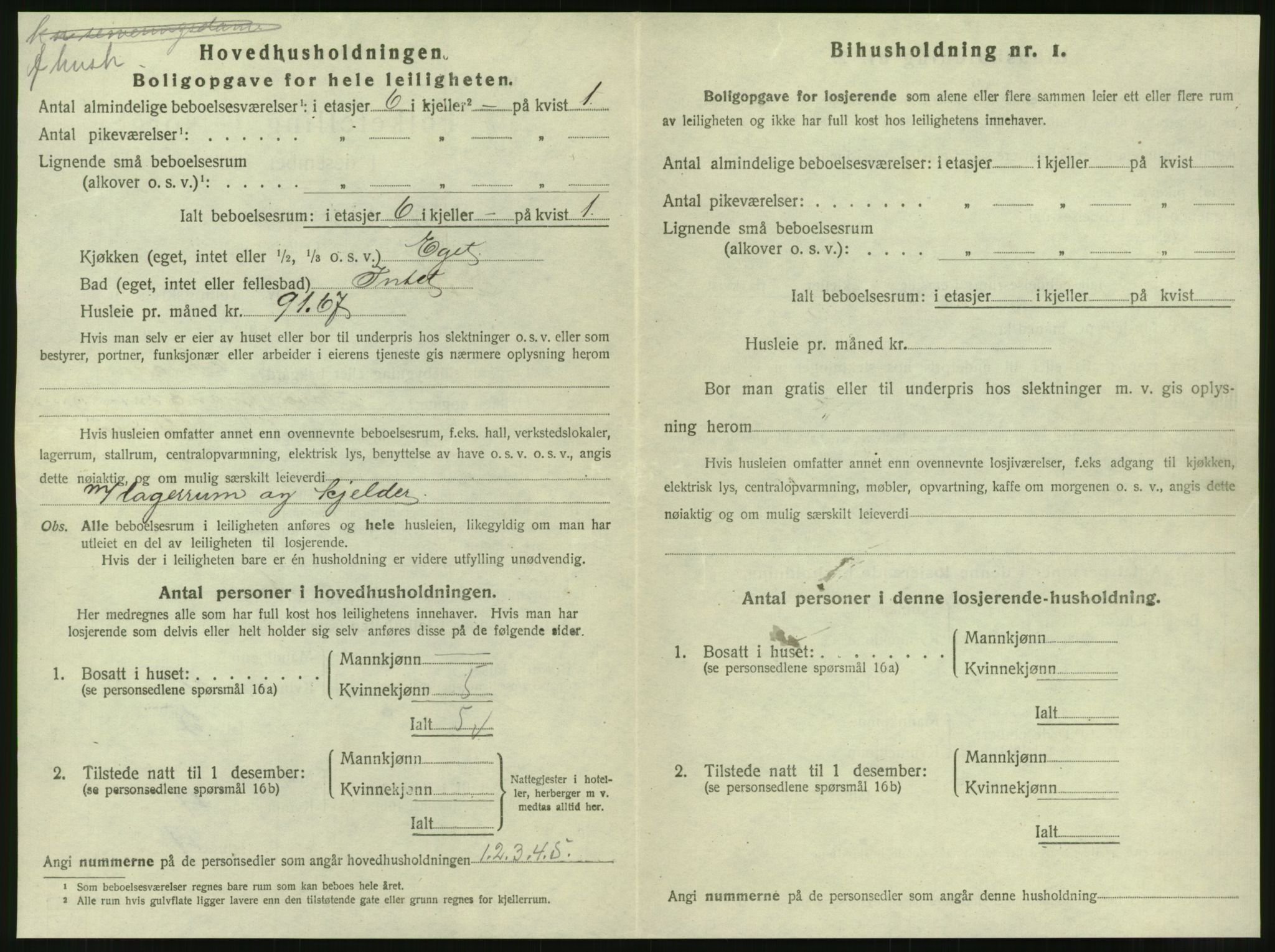 SAT, 1920 census for Steinkjer, 1920, p. 1581