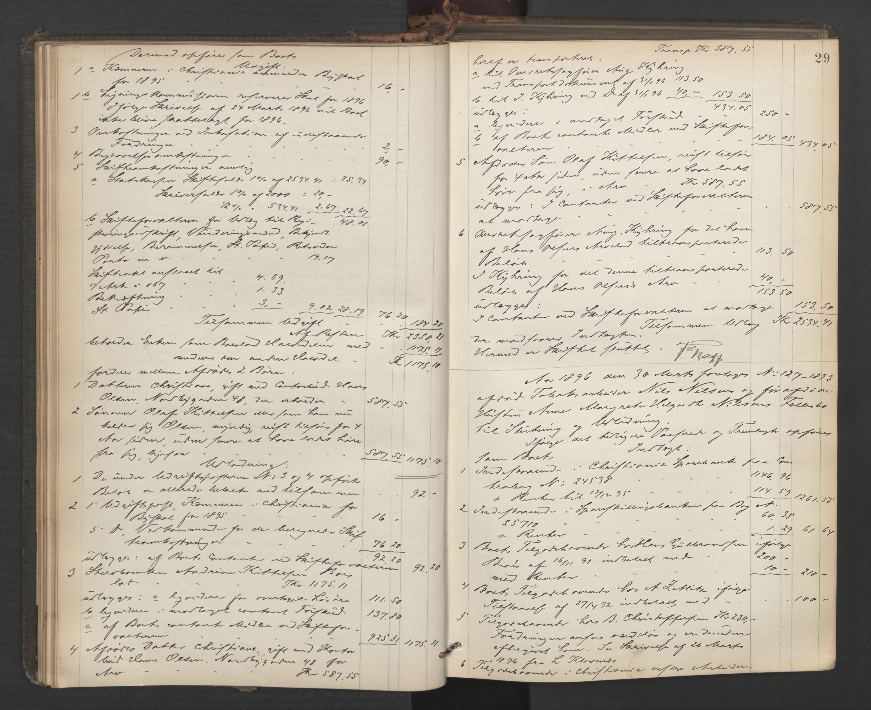 Oslo skifterett, AV/SAO-A-10383/H/Hd/Hda/L0017: Skifteutlodningsprotokoll, 1896-1897, p. 28b-29a