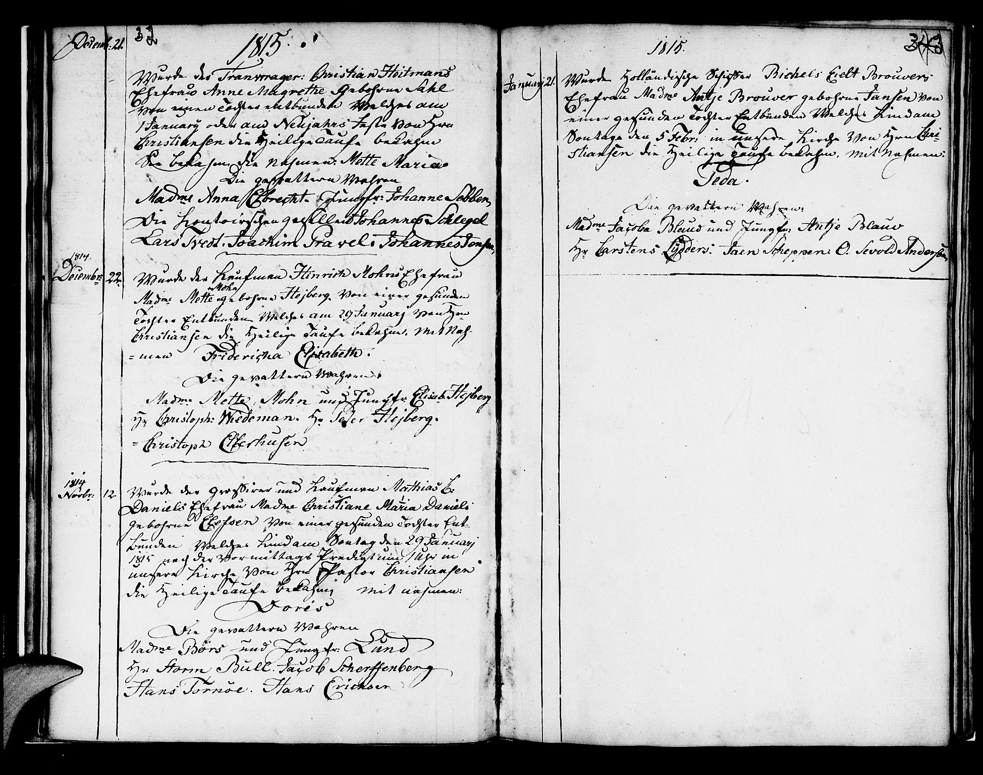 Mariakirken Sokneprestembete, AV/SAB-A-76901/H/Haa/L0004: Parish register (official) no. A 4, 1807-1815, p. 32-33