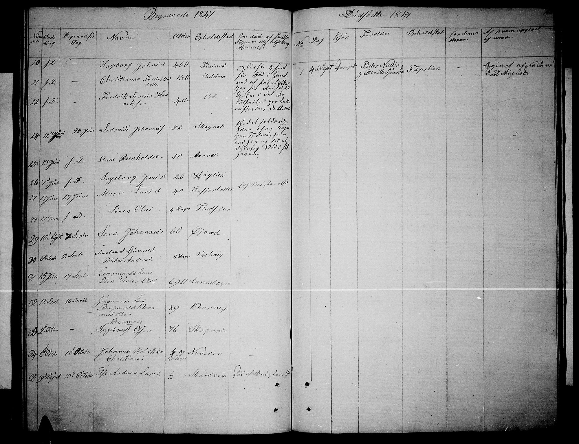 Lenvik sokneprestembete, AV/SATØ-S-1310/H/Ha/Hab/L0003klokker: Parish register (copy) no. 3, 1844-1858, p. 166