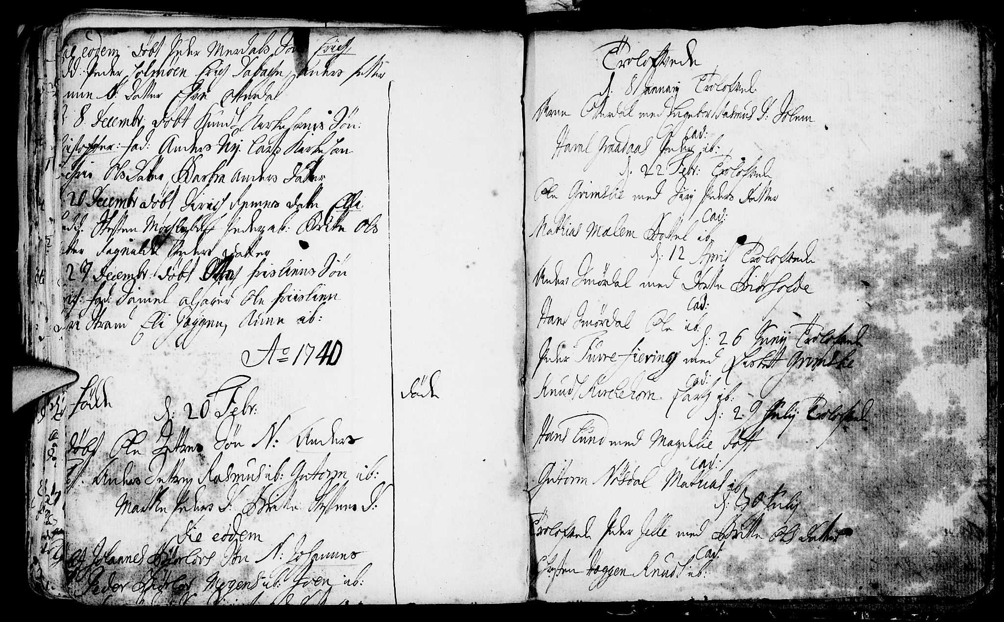 Eid sokneprestembete, AV/SAB-A-82301/H/Haa/Haaa/L0001: Parish register (official) no. A 1, 1722-1740, p. 105