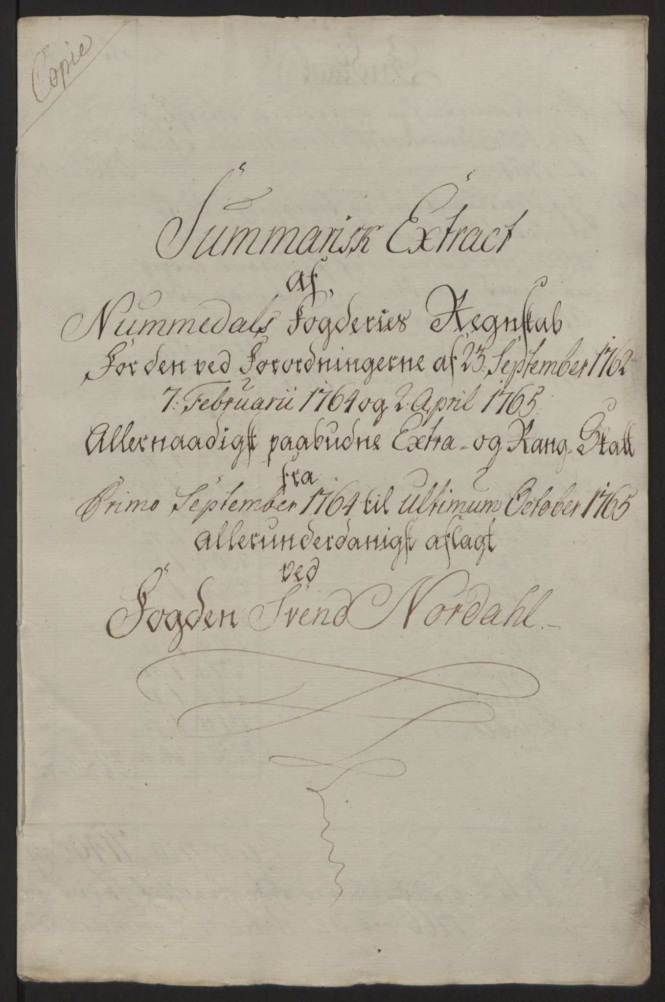 Rentekammeret inntil 1814, Reviderte regnskaper, Fogderegnskap, AV/RA-EA-4092/R64/L4502: Ekstraskatten Namdal, 1762-1772, p. 197