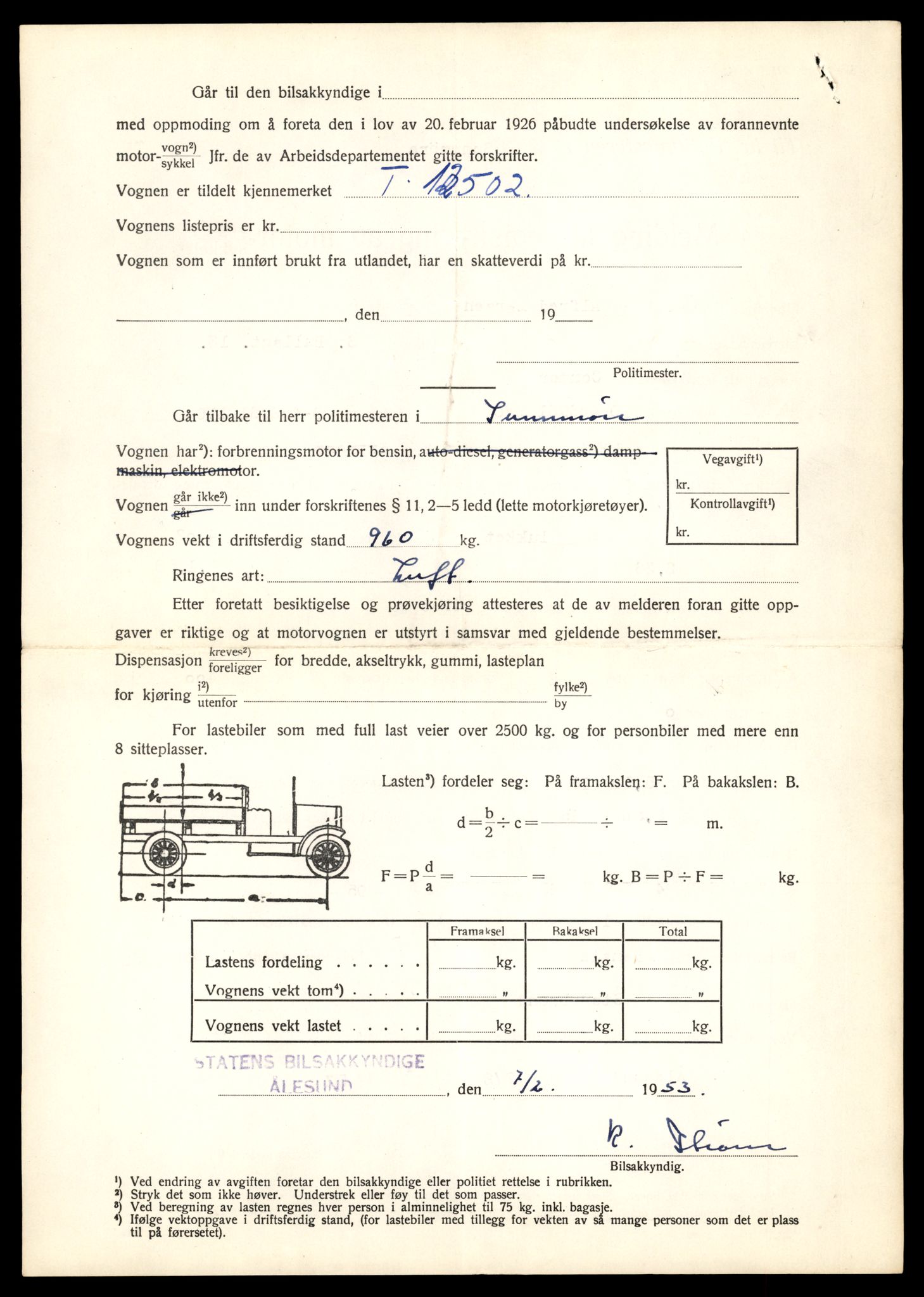 Møre og Romsdal vegkontor - Ålesund trafikkstasjon, AV/SAT-A-4099/F/Fe/L0034: Registreringskort for kjøretøy T 12500 - T 12652, 1927-1998, p. 56