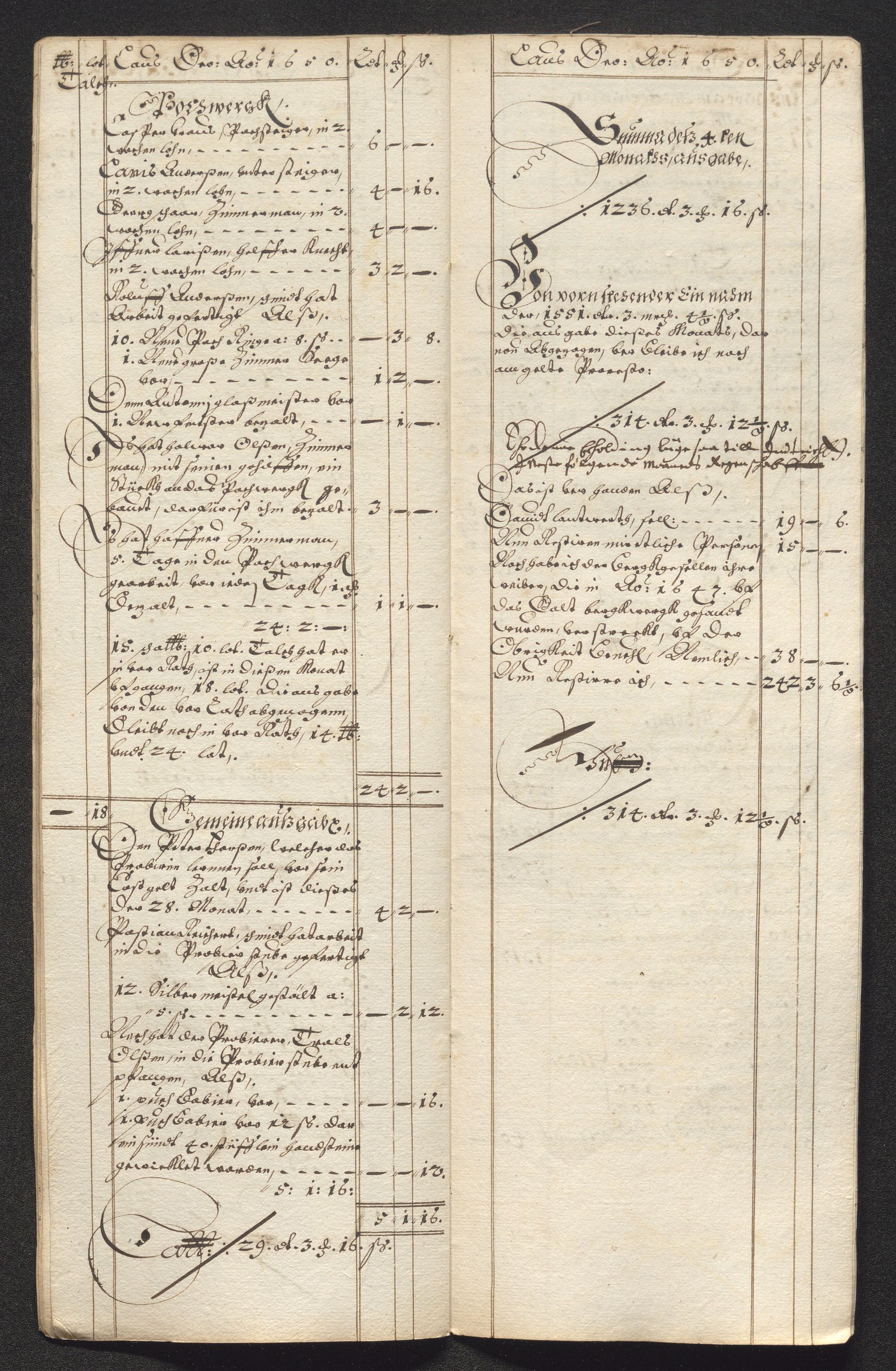 Kongsberg Sølvverk 1623-1816, SAKO/EA-3135/001/D/Dc/Dcd/L0024: Utgiftsregnskap for gruver m.m. , 1650, p. 86