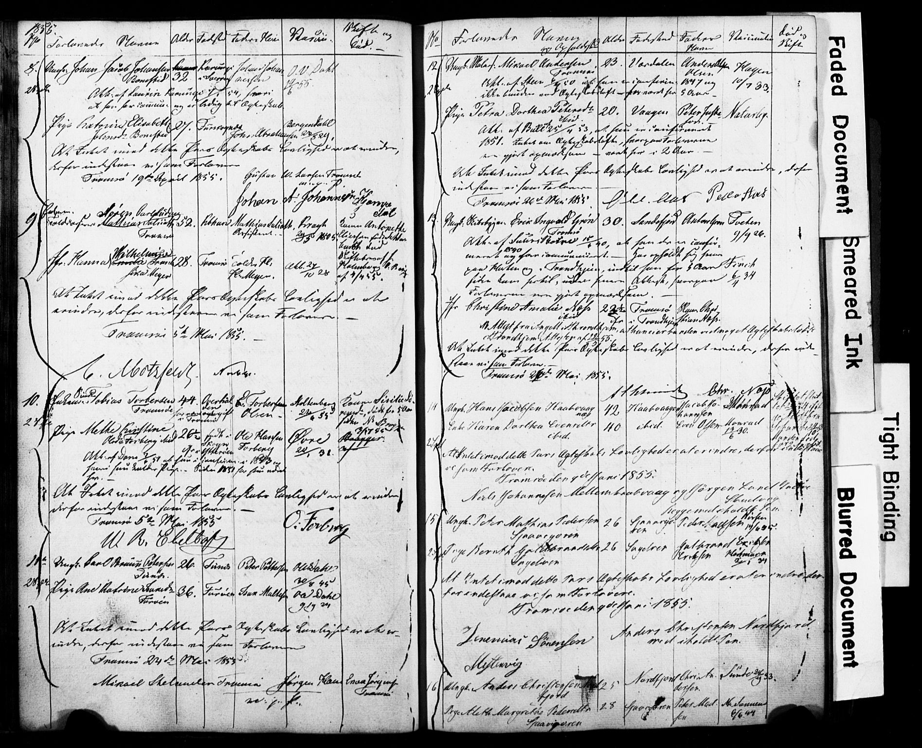 Tromsø sokneprestkontor/stiftsprosti/domprosti, AV/SATØ-S-1343/H/Hc/L0097: Banns register no. 97, 1851-1872