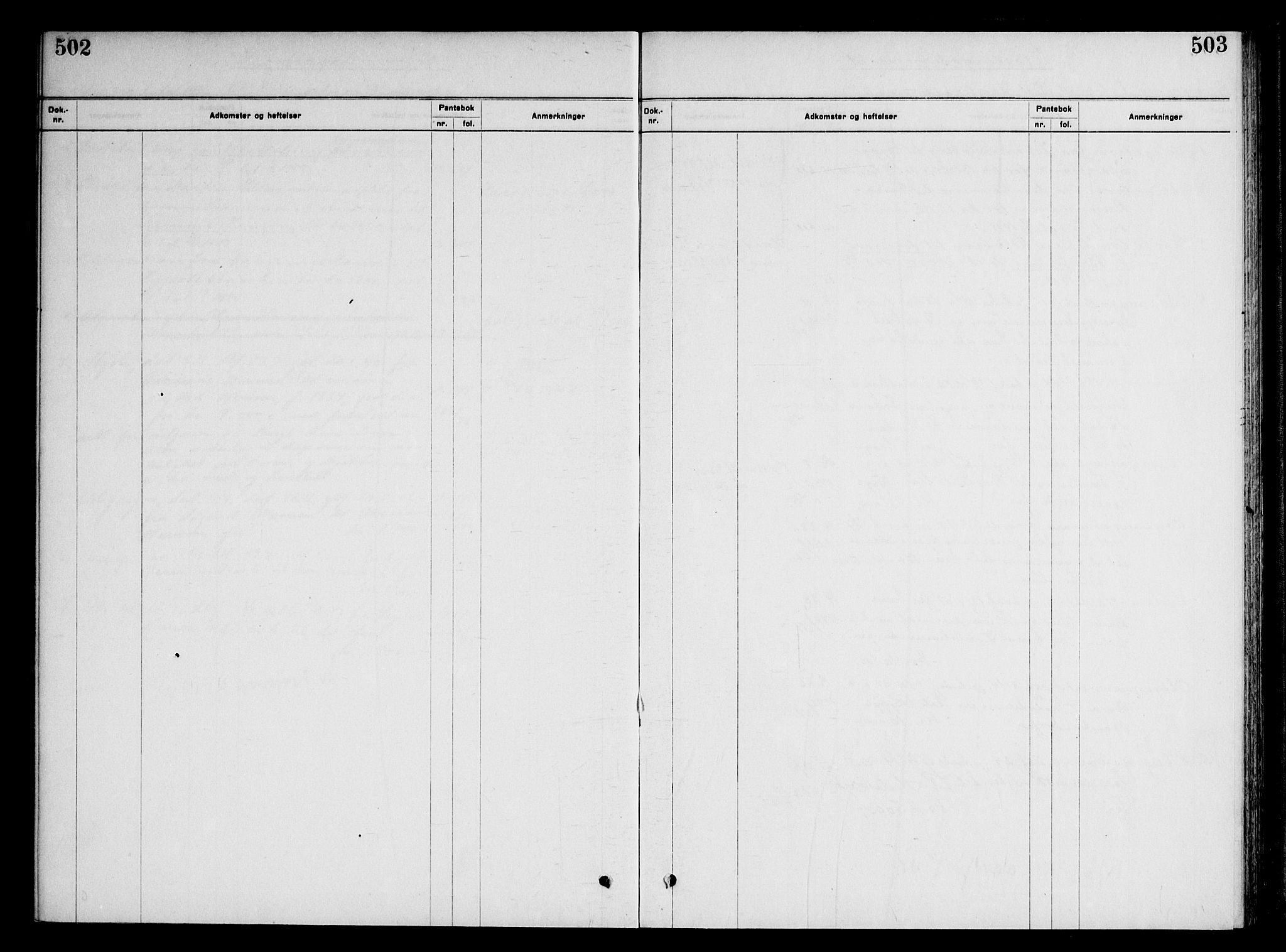Moss byfogd, SAO/A-10863/G/Ga/Gaf/L0005: Mortgage register no. VI 5, 1921-1921, p. 502-503