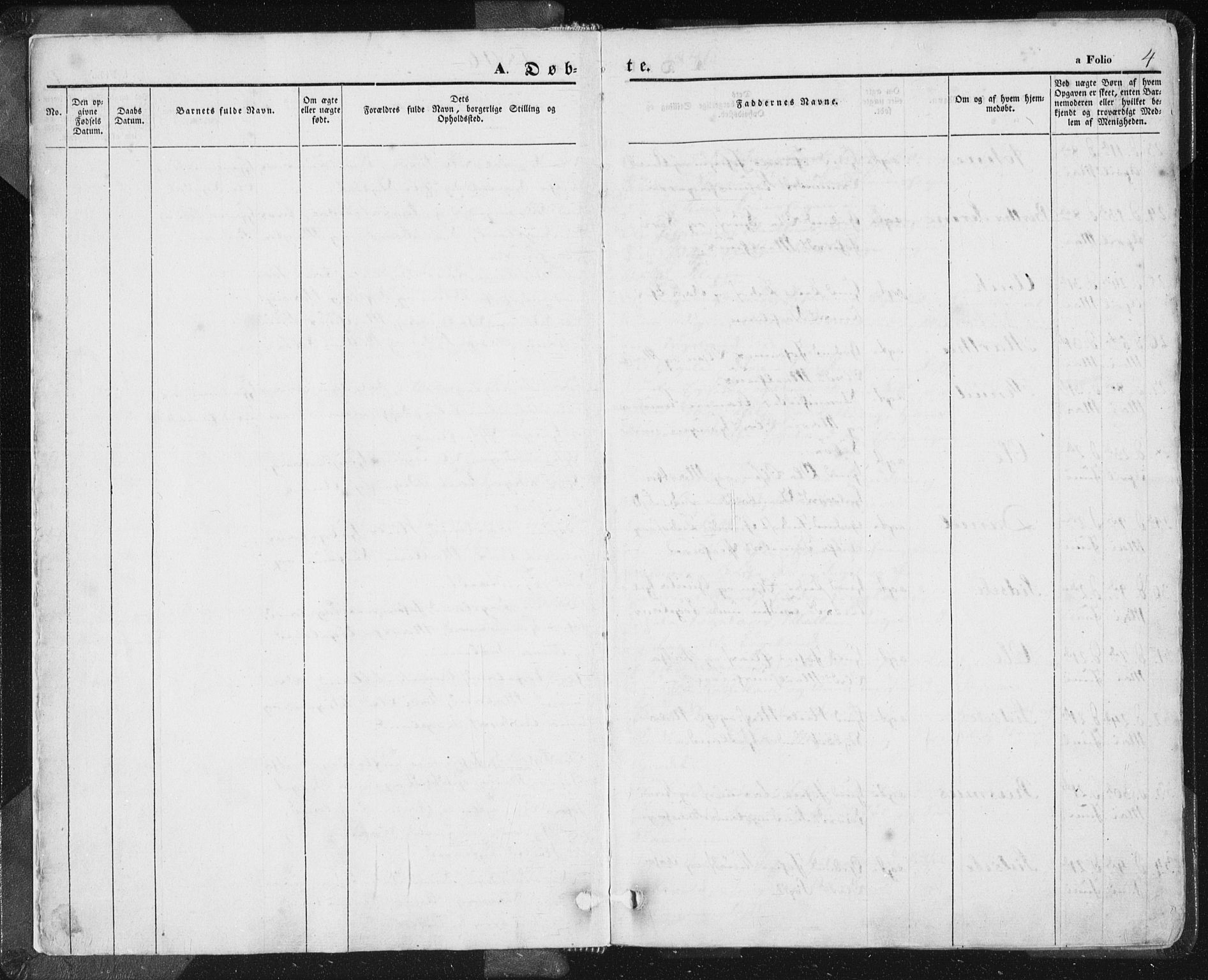 Hjelmeland sokneprestkontor, AV/SAST-A-101843/01/IV/L0009: Parish register (official) no. A 9, 1846-1860, p. 4