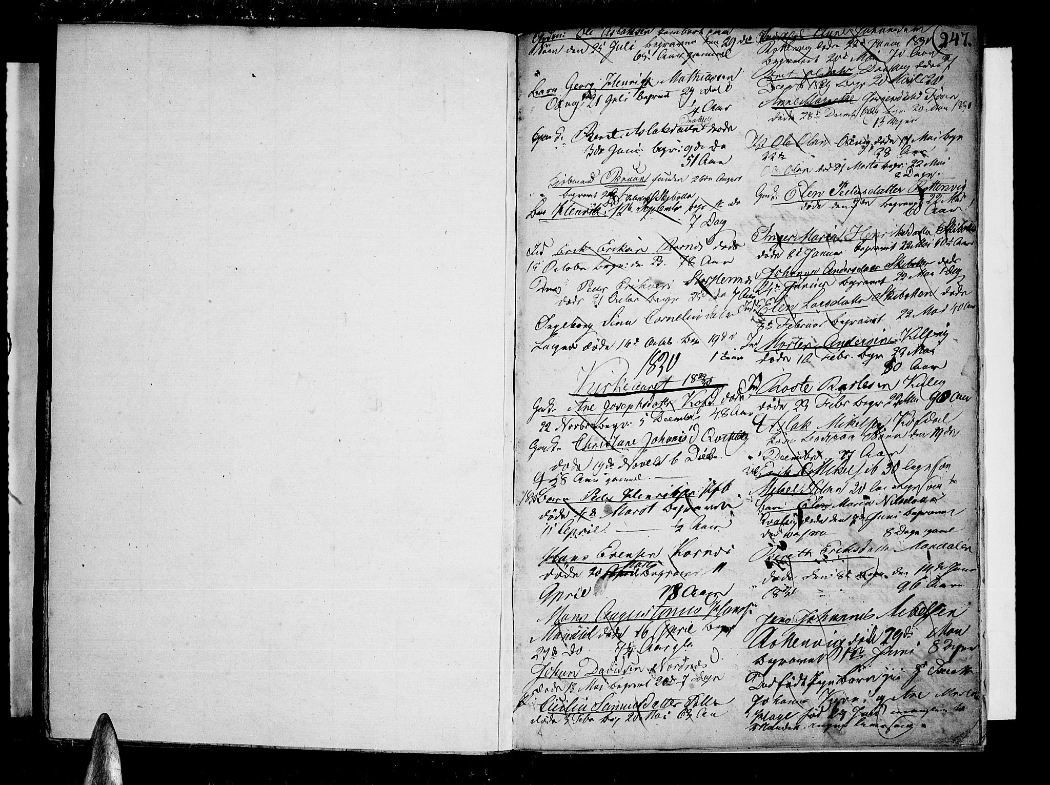 Lyngen sokneprestembete, AV/SATØ-S-1289/H/He/Hea/L0002kirke: Parish register (official) no. 2, 1785-1840, p. 247