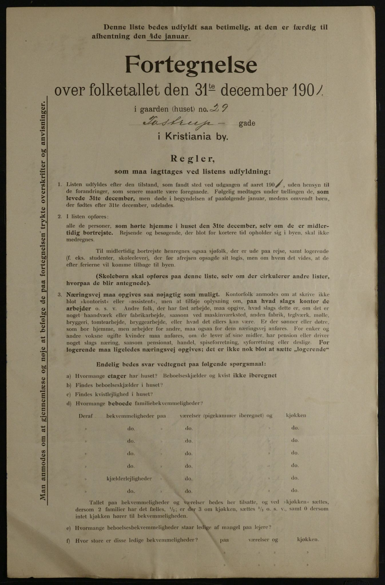 OBA, Municipal Census 1901 for Kristiania, 1901, p. 17701