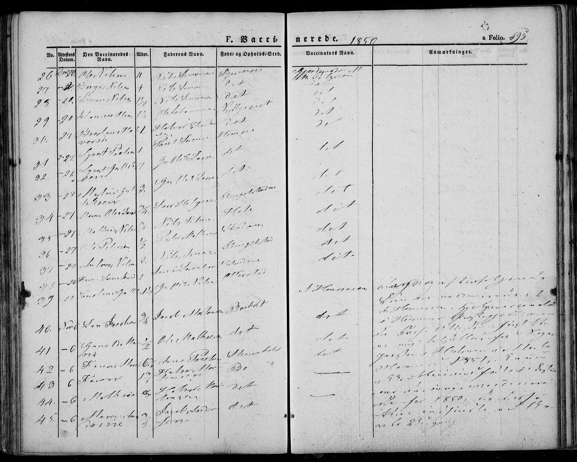 Lardal kirkebøker, AV/SAKO-A-350/F/Fa/L0006: Parish register (official) no. I 6, 1835-1860, p. 495