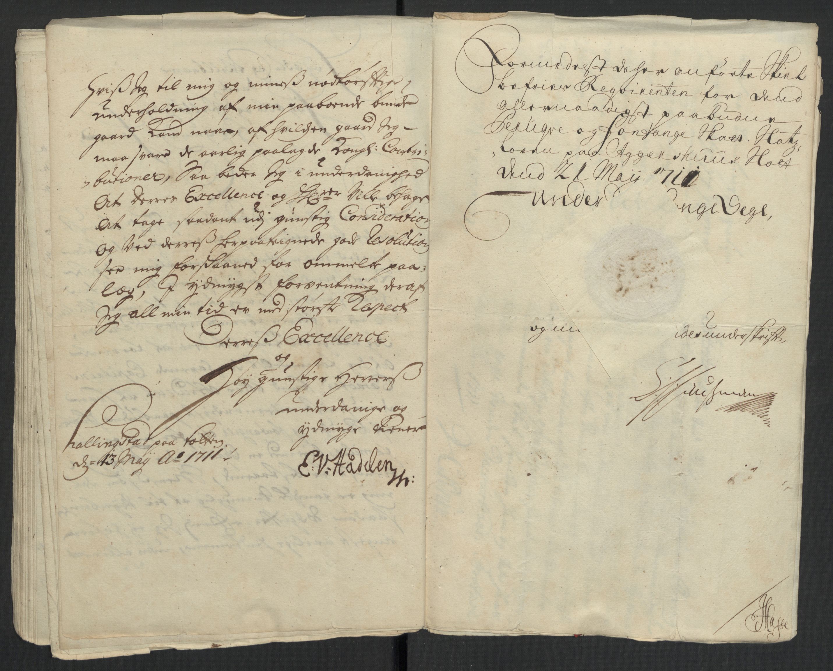 Rentekammeret inntil 1814, Reviderte regnskaper, Fogderegnskap, AV/RA-EA-4092/R18/L1308: Fogderegnskap Hadeland, Toten og Valdres, 1711, p. 247