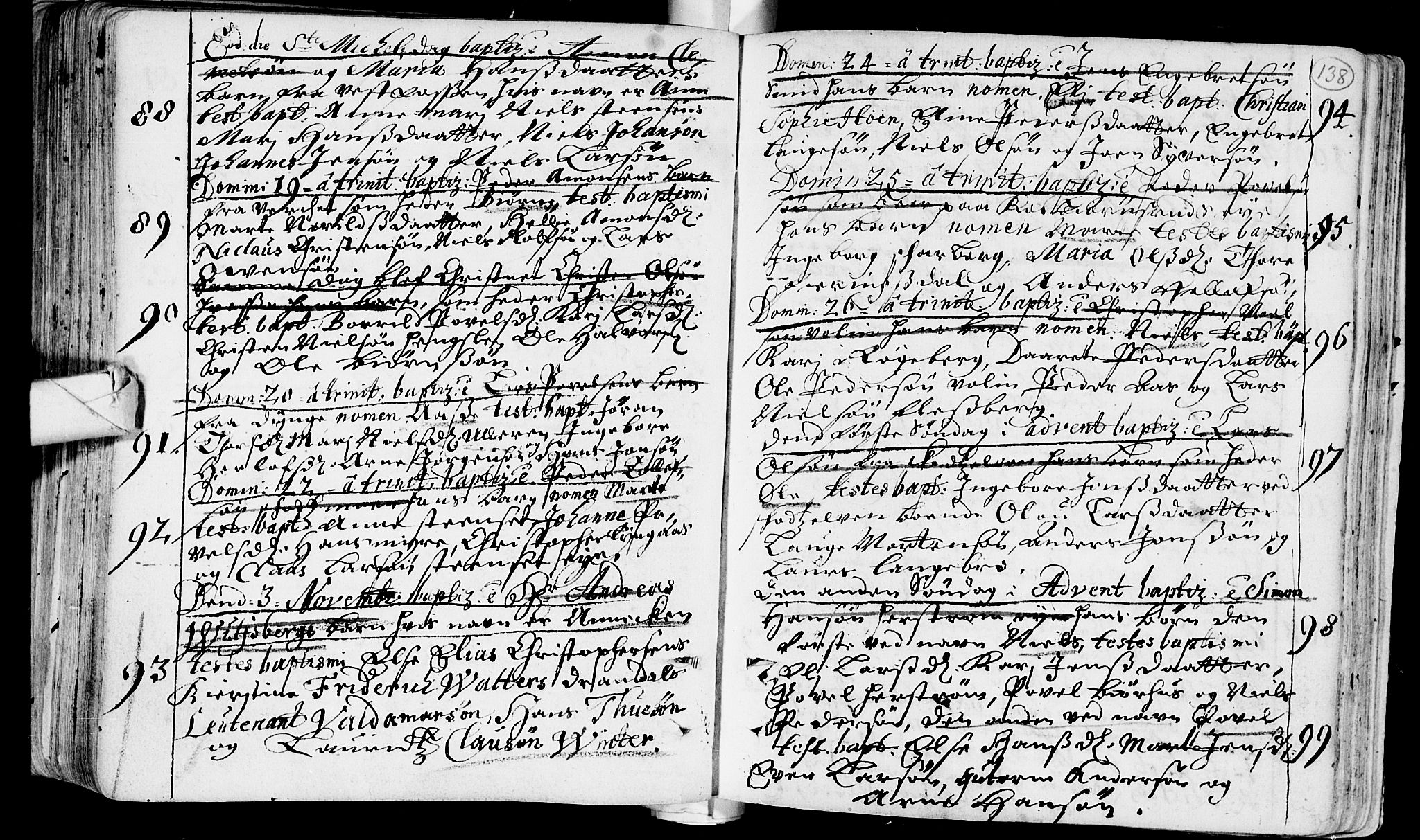 Eiker kirkebøker, SAKO/A-4/F/Fa/L0002: Parish register (official) no. I 2, 1705-1724, p. 138