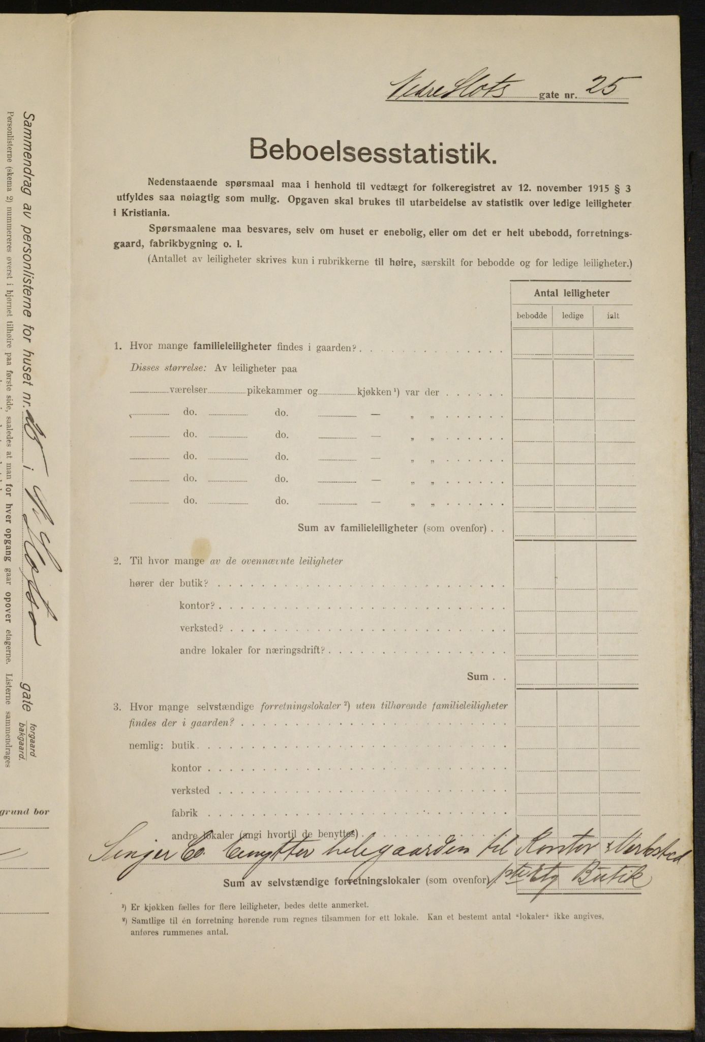 OBA, Municipal Census 1916 for Kristiania, 1916, p. 71249