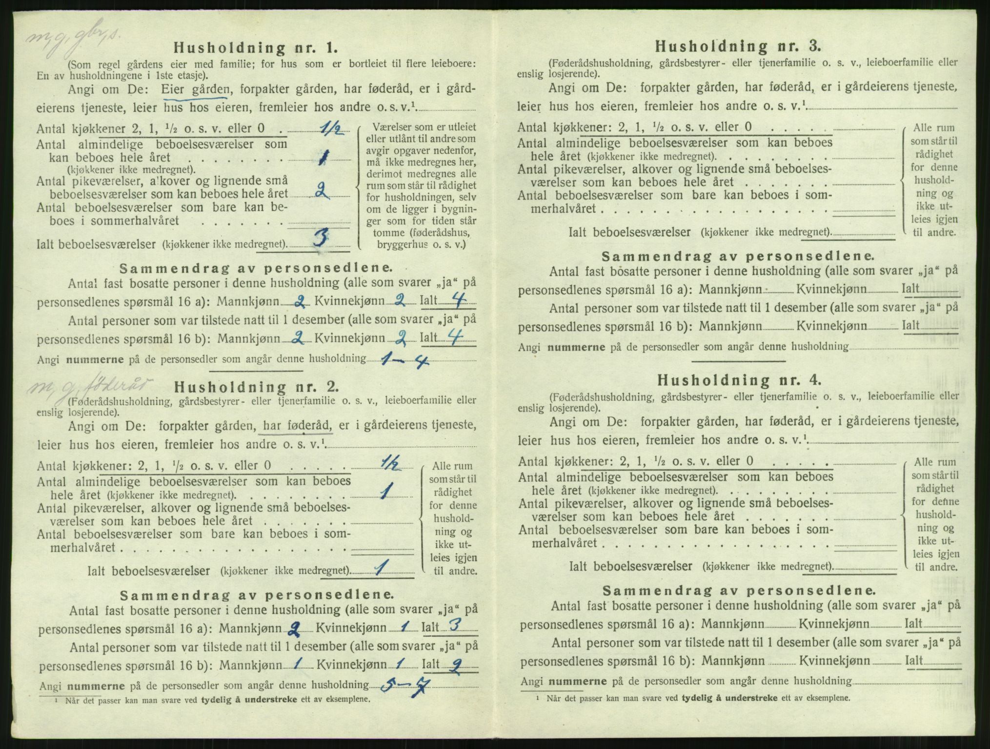 SAT, 1920 census for Aukra, 1920, p. 610