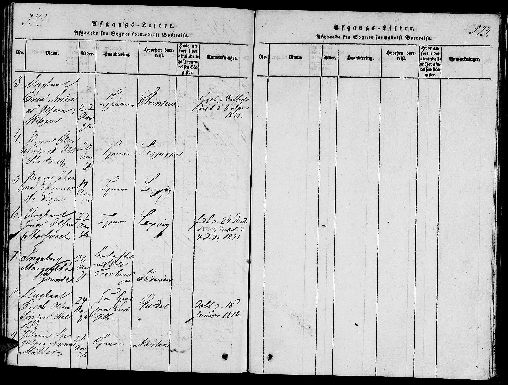 Ministerialprotokoller, klokkerbøker og fødselsregistre - Nord-Trøndelag, AV/SAT-A-1458/733/L0322: Parish register (official) no. 733A01, 1817-1842, p. 572-573