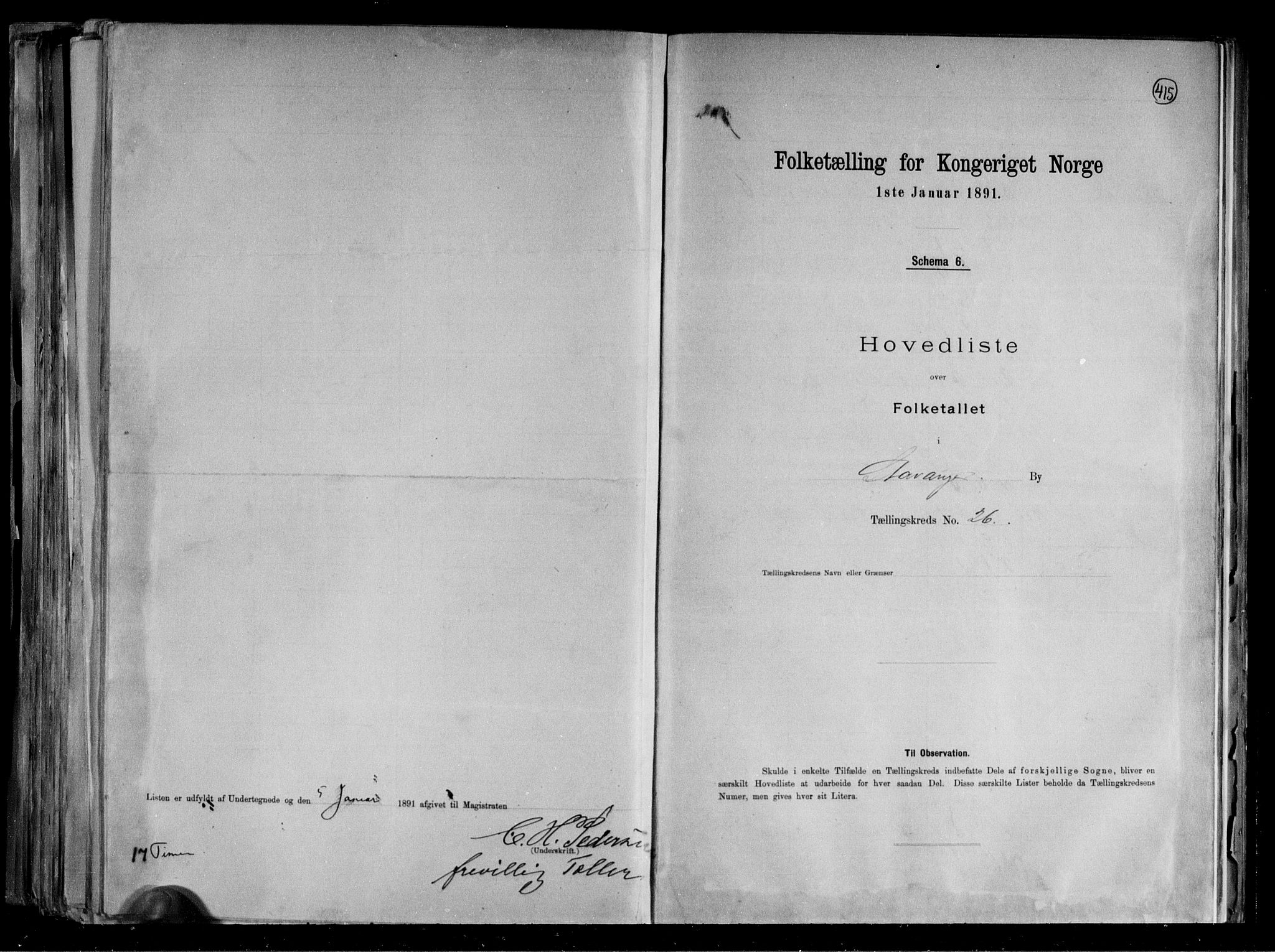 RA, 1891 census for 1103 Stavanger, 1891, p. 62