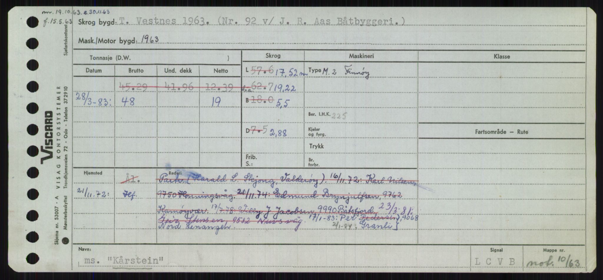 Sjøfartsdirektoratet med forløpere, Skipsmålingen, AV/RA-S-1627/H/Ha/L0003/0002: Fartøy, Hilm-Mar / Fartøy, Kom-Mar, p. 215