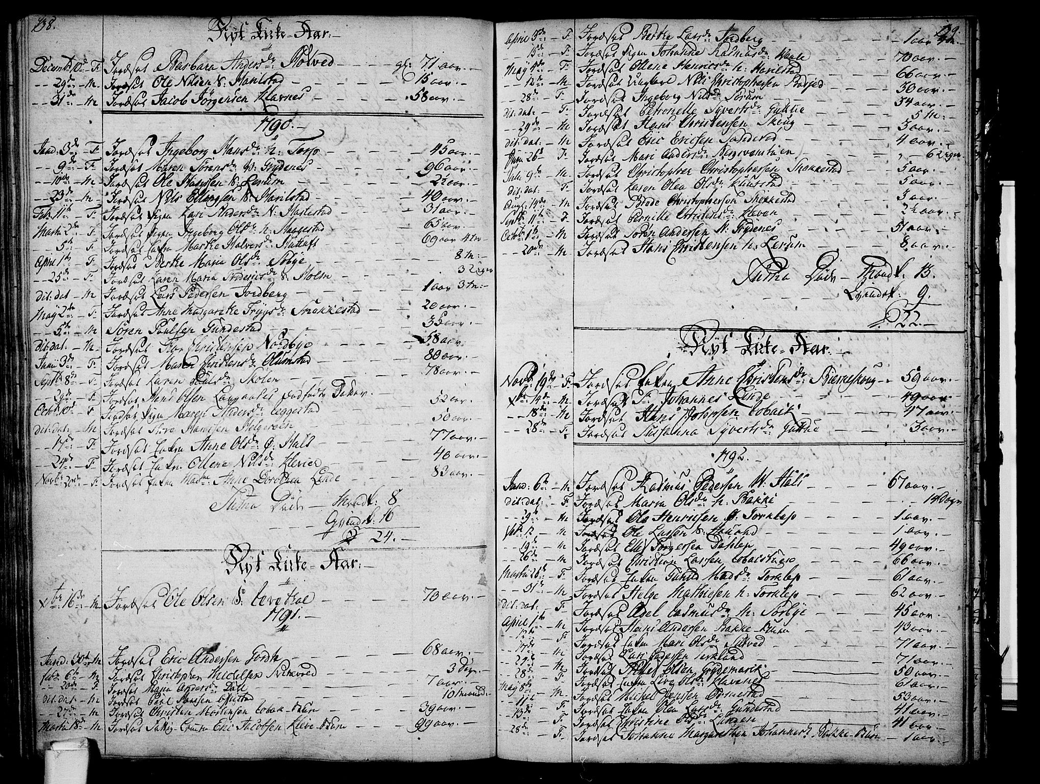 Våle kirkebøker, AV/SAKO-A-334/F/Fa/L0005: Parish register (official) no. I 5, 1773-1808, p. 138-139