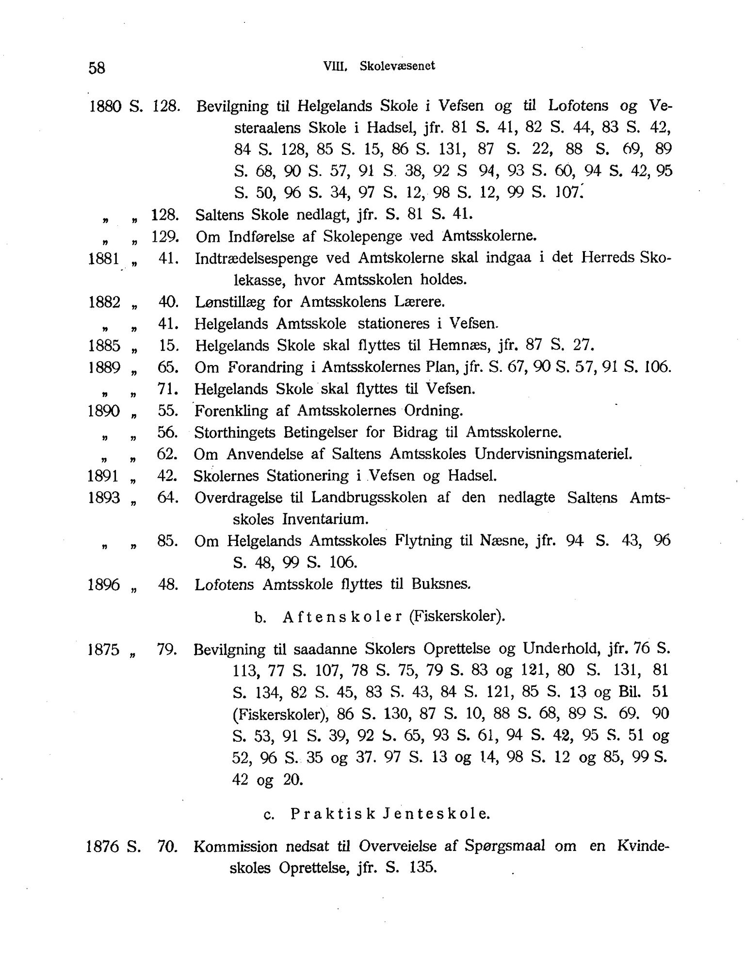 Nordland Fylkeskommune. Fylkestinget, AIN/NFK-17/176/A/Ac/L0001: Fylkestingsforhandlinger 1838-1899, 1838-1899