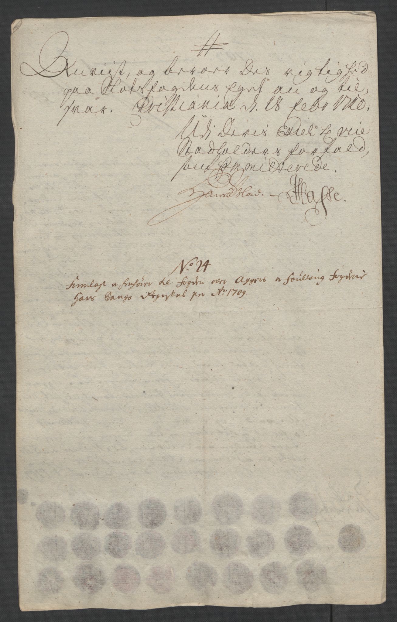 Rentekammeret inntil 1814, Reviderte regnskaper, Fogderegnskap, AV/RA-EA-4092/R10/L0447: Fogderegnskap Aker og Follo, 1707-1709, p. 545