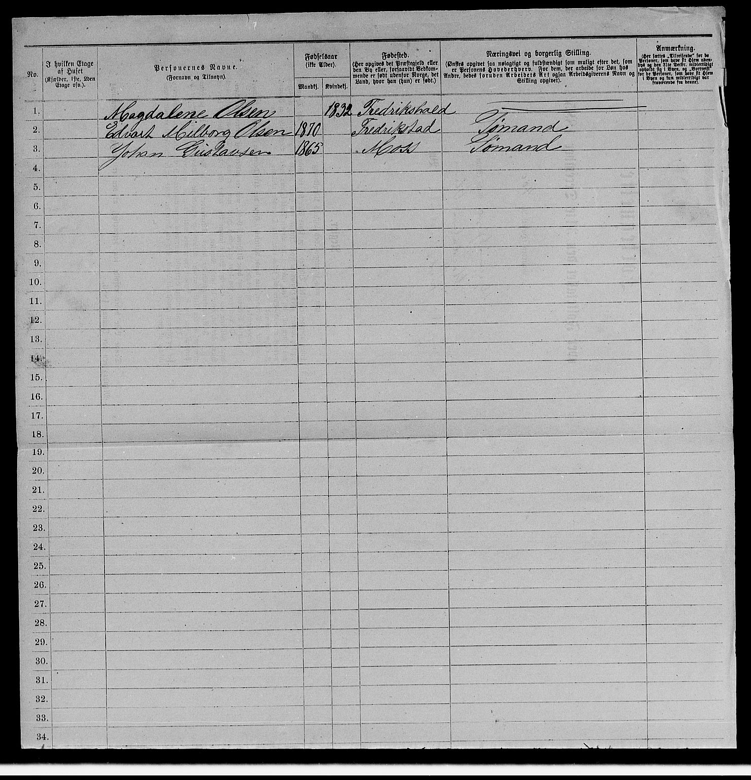 RA, 1885 census for 0103 Fredrikstad, 1885, p. 943