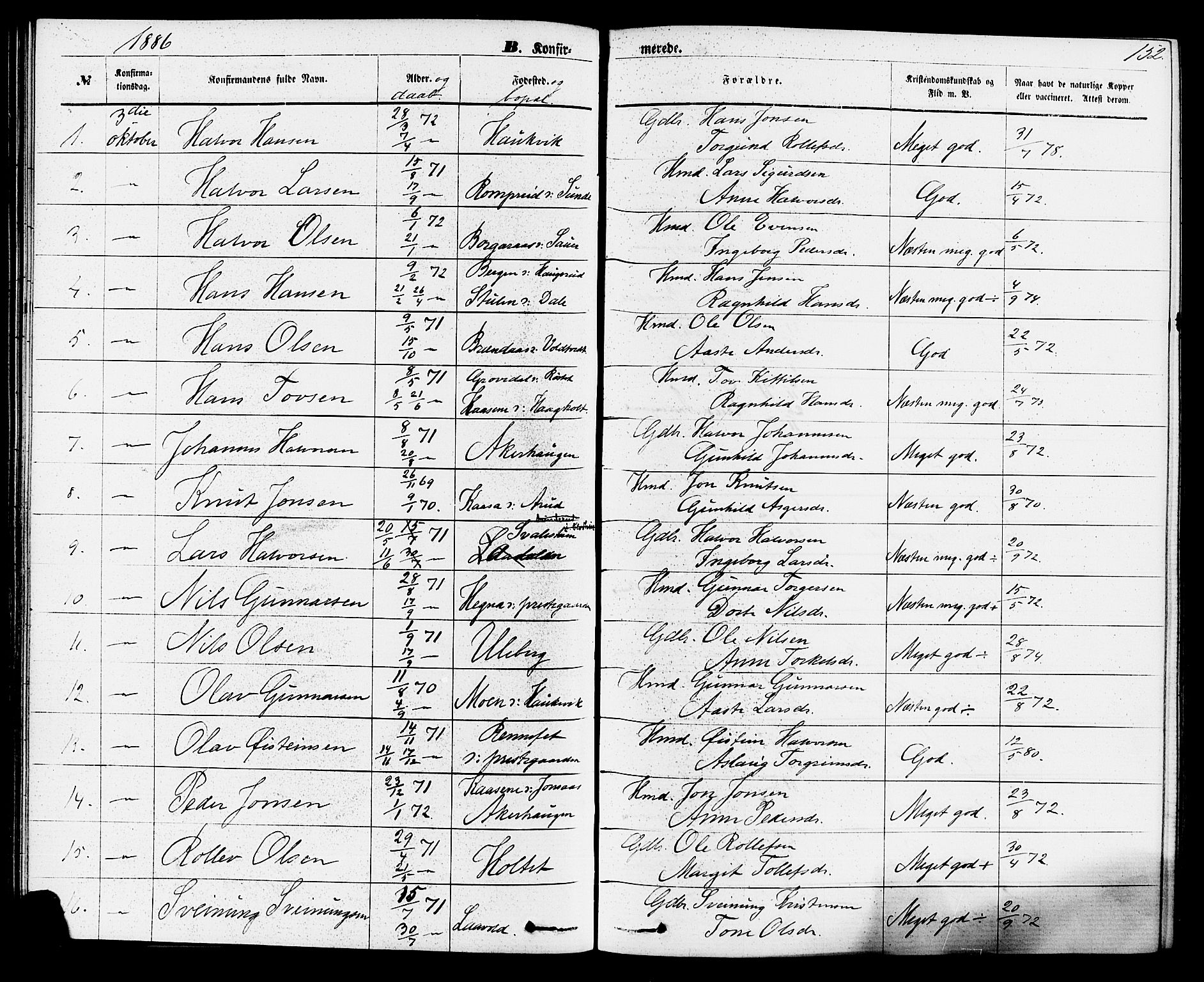 Sauherad kirkebøker, SAKO/A-298/F/Fa/L0008: Parish register (official) no. I 8, 1873-1886, p. 152