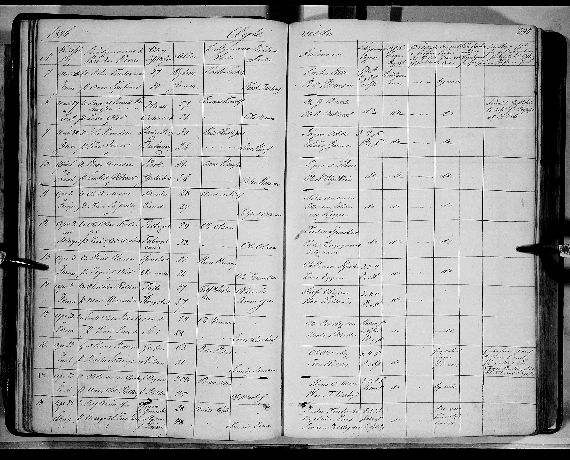 Lom prestekontor, AV/SAH-PREST-070/K/L0006: Parish register (official) no. 6B, 1837-1863, p. 395