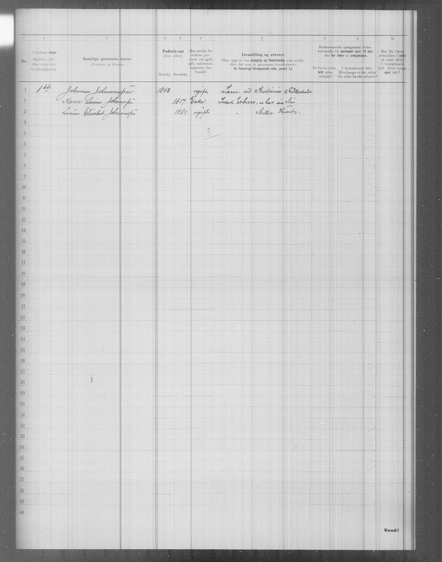OBA, Municipal Census 1902 for Kristiania, 1902, p. 4128