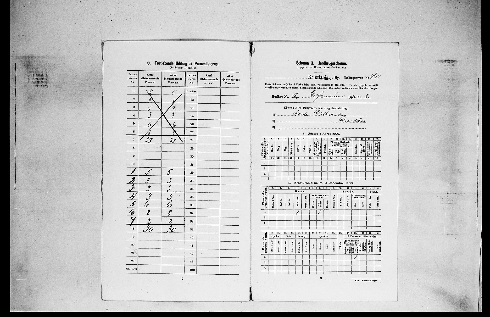 SAO, 1900 census for Kristiania, 1900, p. 27804