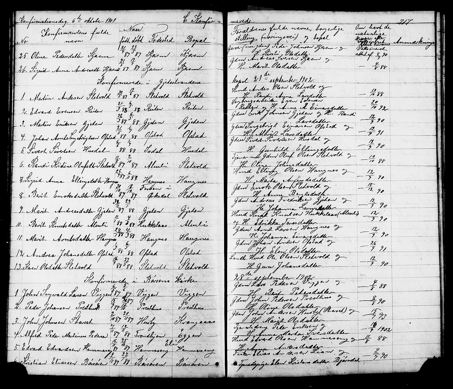 Ministerialprotokoller, klokkerbøker og fødselsregistre - Sør-Trøndelag, AV/SAT-A-1456/665/L0777: Parish register (copy) no. 665C02, 1867-1915, p. 217