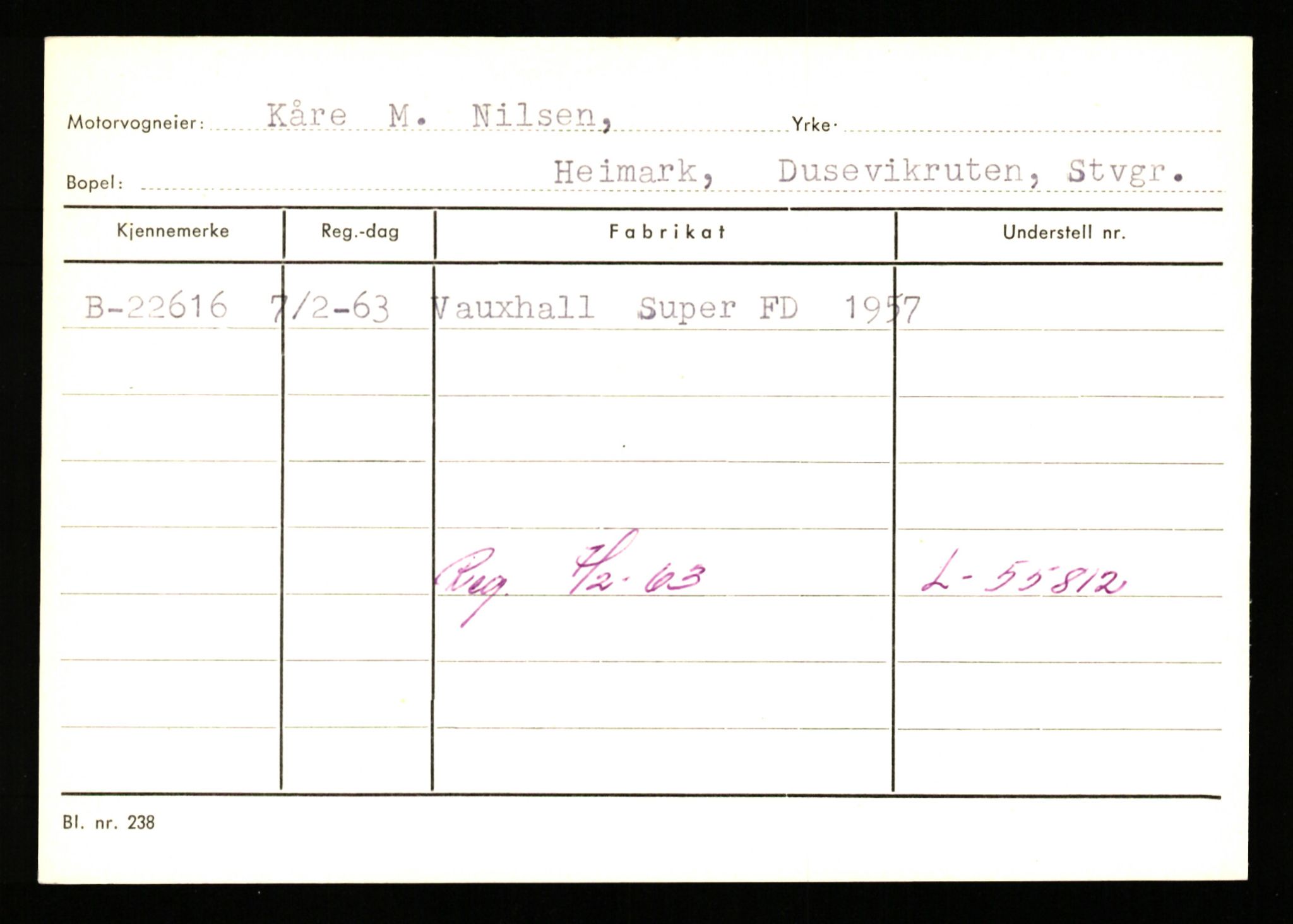 Stavanger trafikkstasjon, AV/SAST-A-101942/0/G/L0004: Registreringsnummer: 15497 - 22957, 1930-1971, p. 3061