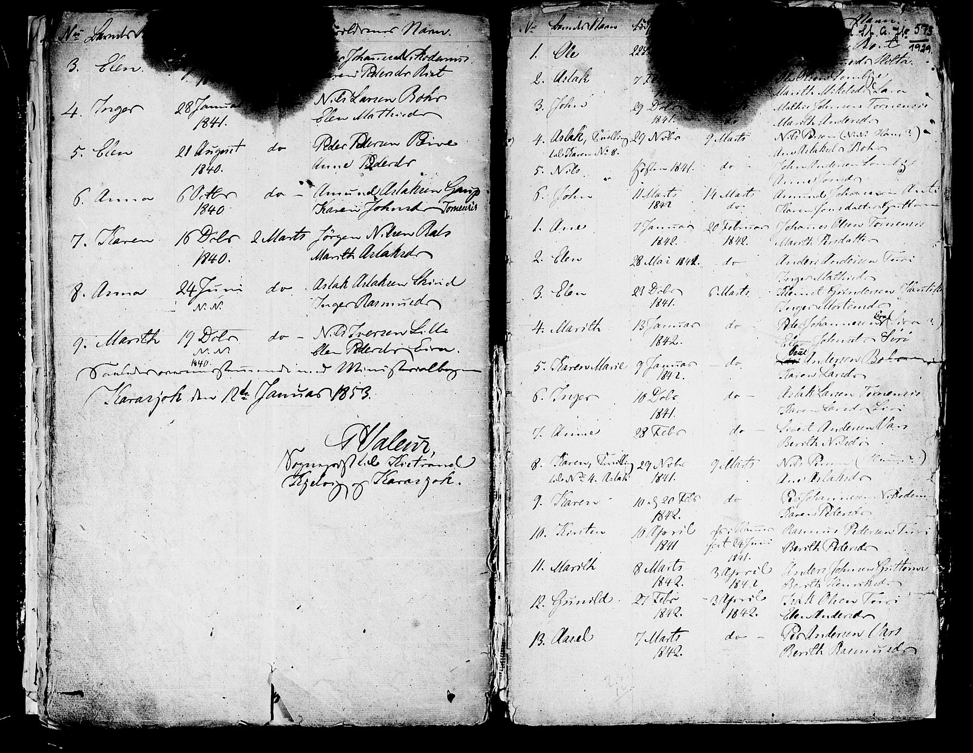 Kistrand/Porsanger sokneprestembete, AV/SATØ-S-1351: Other parish register no. 1, 1820-1842