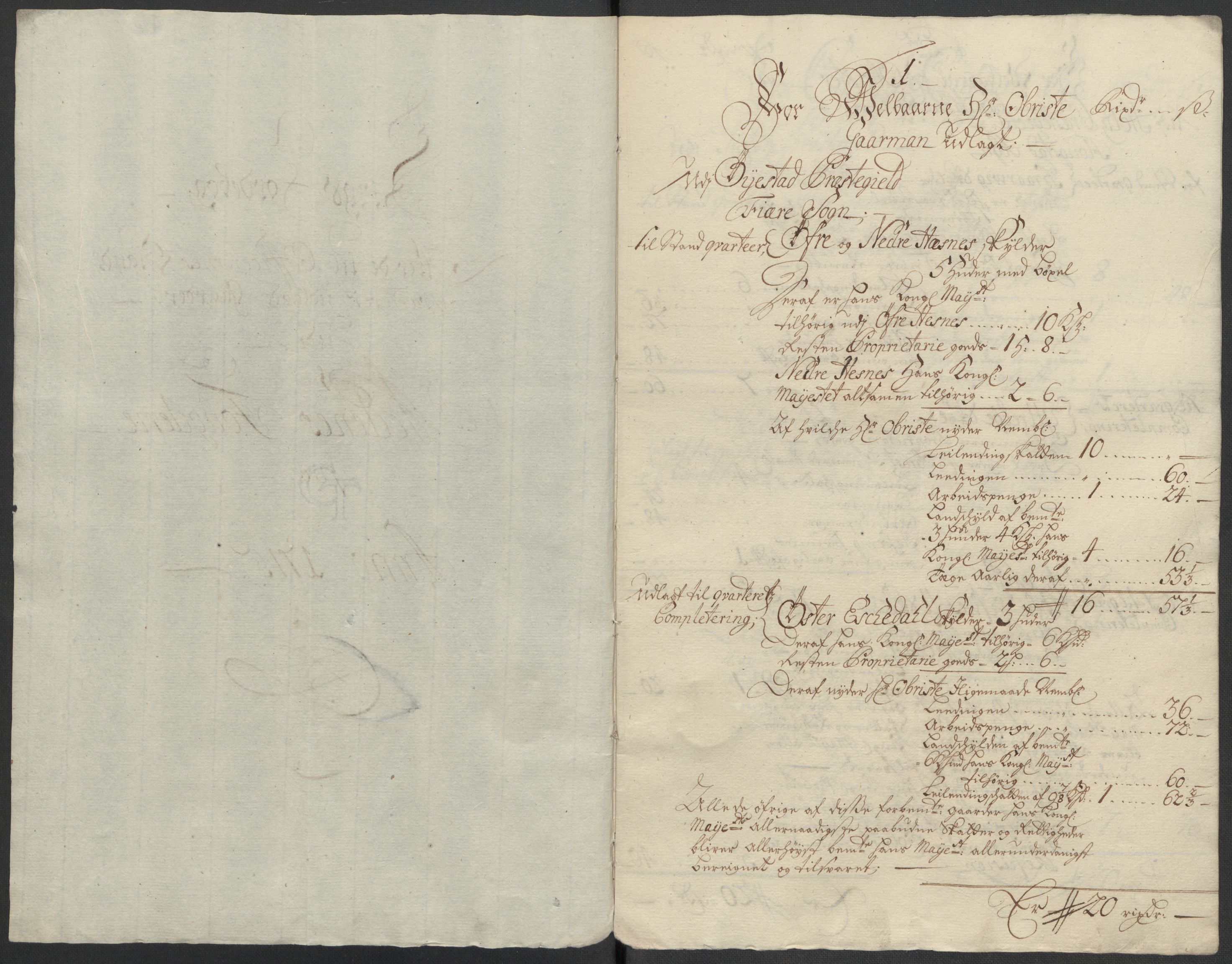 Rentekammeret inntil 1814, Reviderte regnskaper, Fogderegnskap, AV/RA-EA-4092/R39/L2323: Fogderegnskap Nedenes, 1715, p. 255