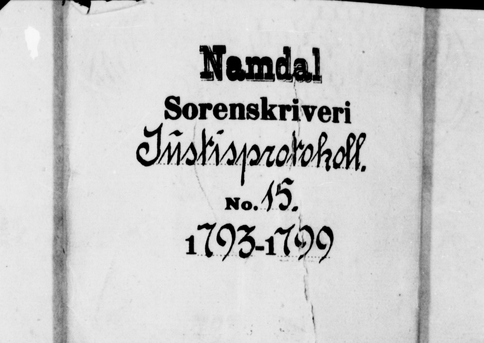 Namdal sorenskriveri, AV/SAT-A-4133/1/1/1A/L0015: Tingbok nr. 15a, 1793-1799