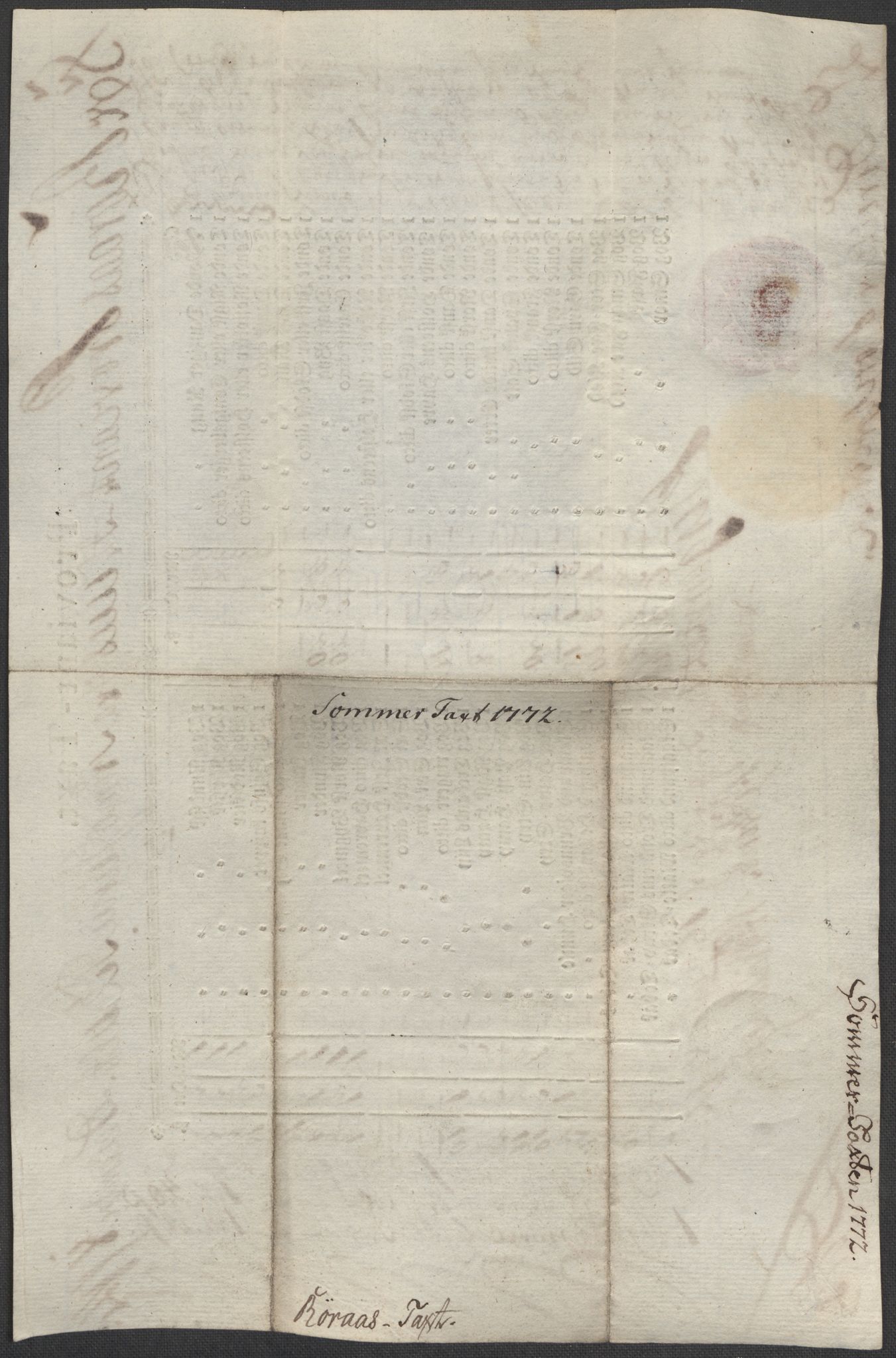 Røros kobberverk, SAT/PA-0211/1/12/L0021: 12.20.9 Provianttakster, 1765-1824, p. 33