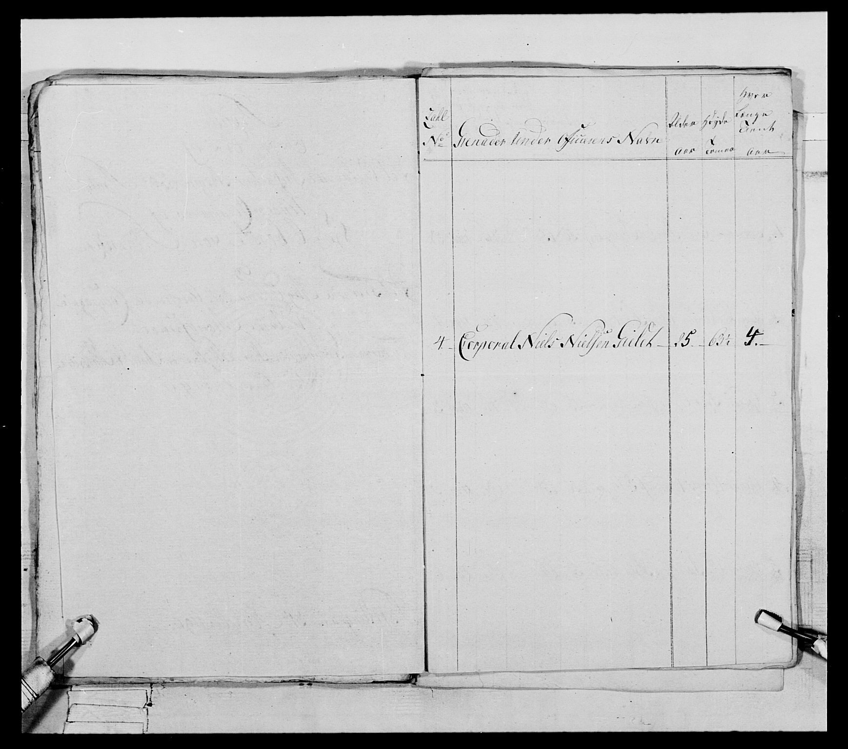 Generalitets- og kommissariatskollegiet, Det kongelige norske kommissariatskollegium, AV/RA-EA-5420/E/Eh/L0067: Opplandske nasjonale infanteriregiment, 1789-1797, p. 285