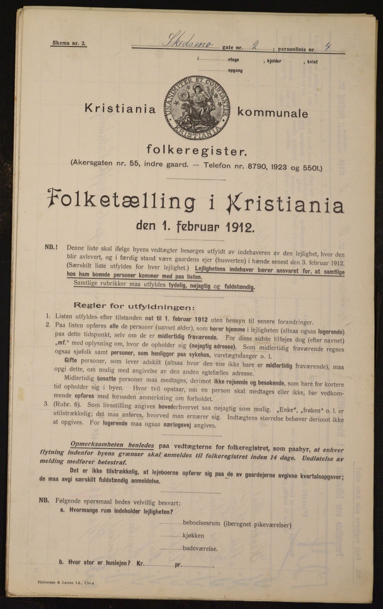 OBA, Municipal Census 1912 for Kristiania, 1912, p. 95535