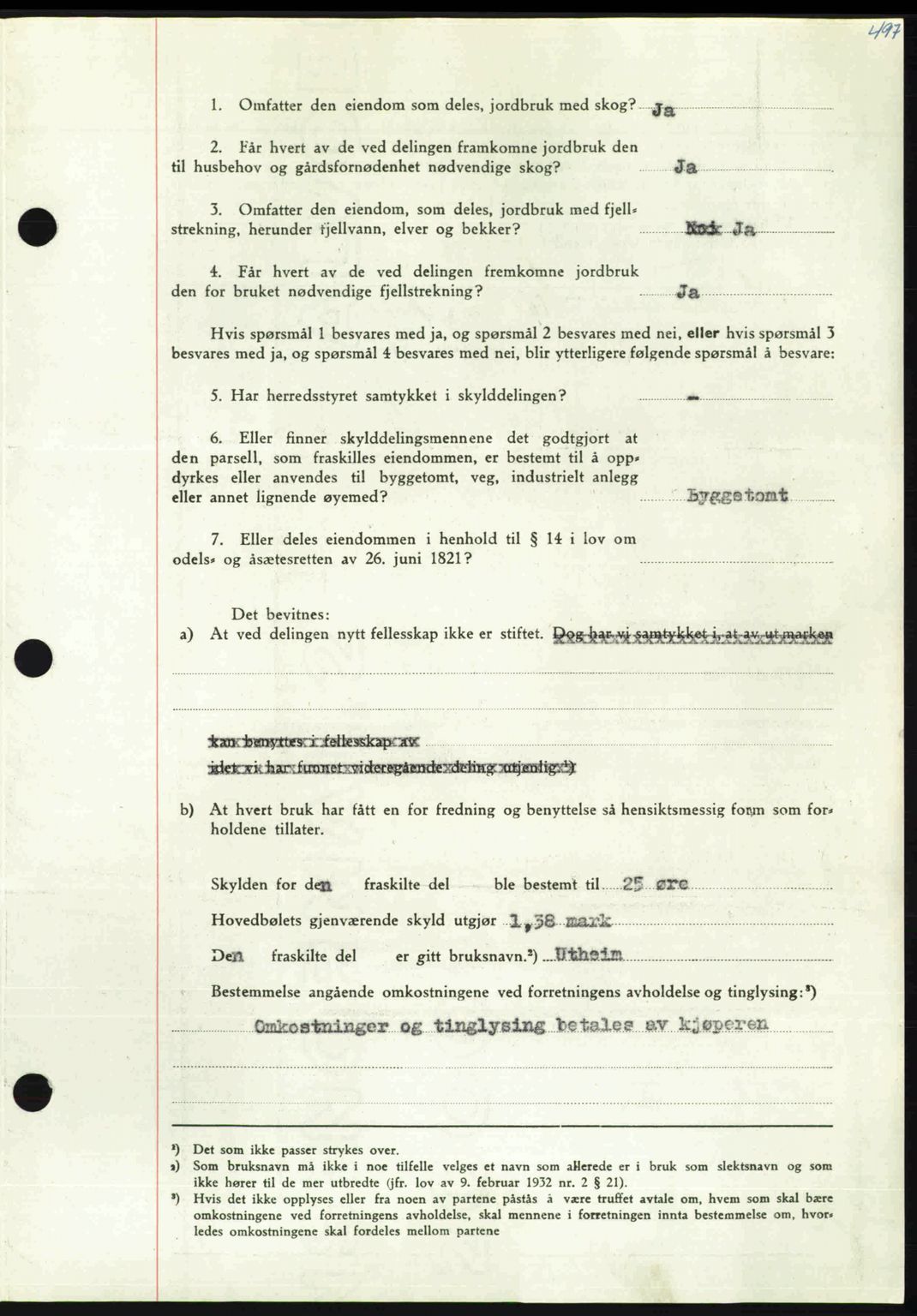 Nordmøre sorenskriveri, AV/SAT-A-4132/1/2/2Ca: Mortgage book no. A110, 1948-1949, Diary no: : 146/1949