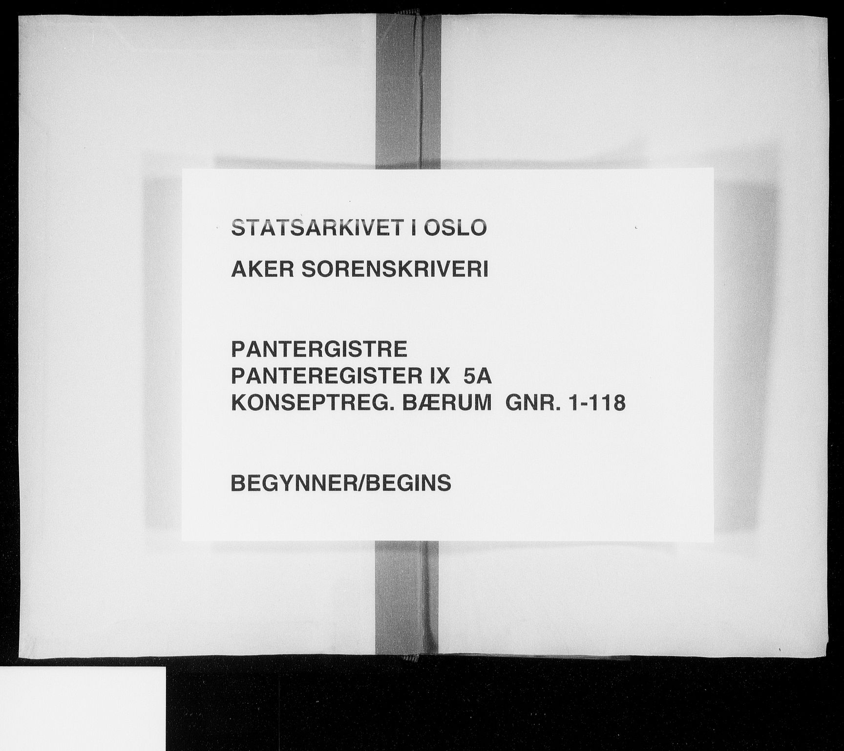 Aker sorenskriveri, AV/SAO-A-10895/G/Ga/Gab/Gabi/L0005a: Mortgage register no. IX 5a, 1890-1890