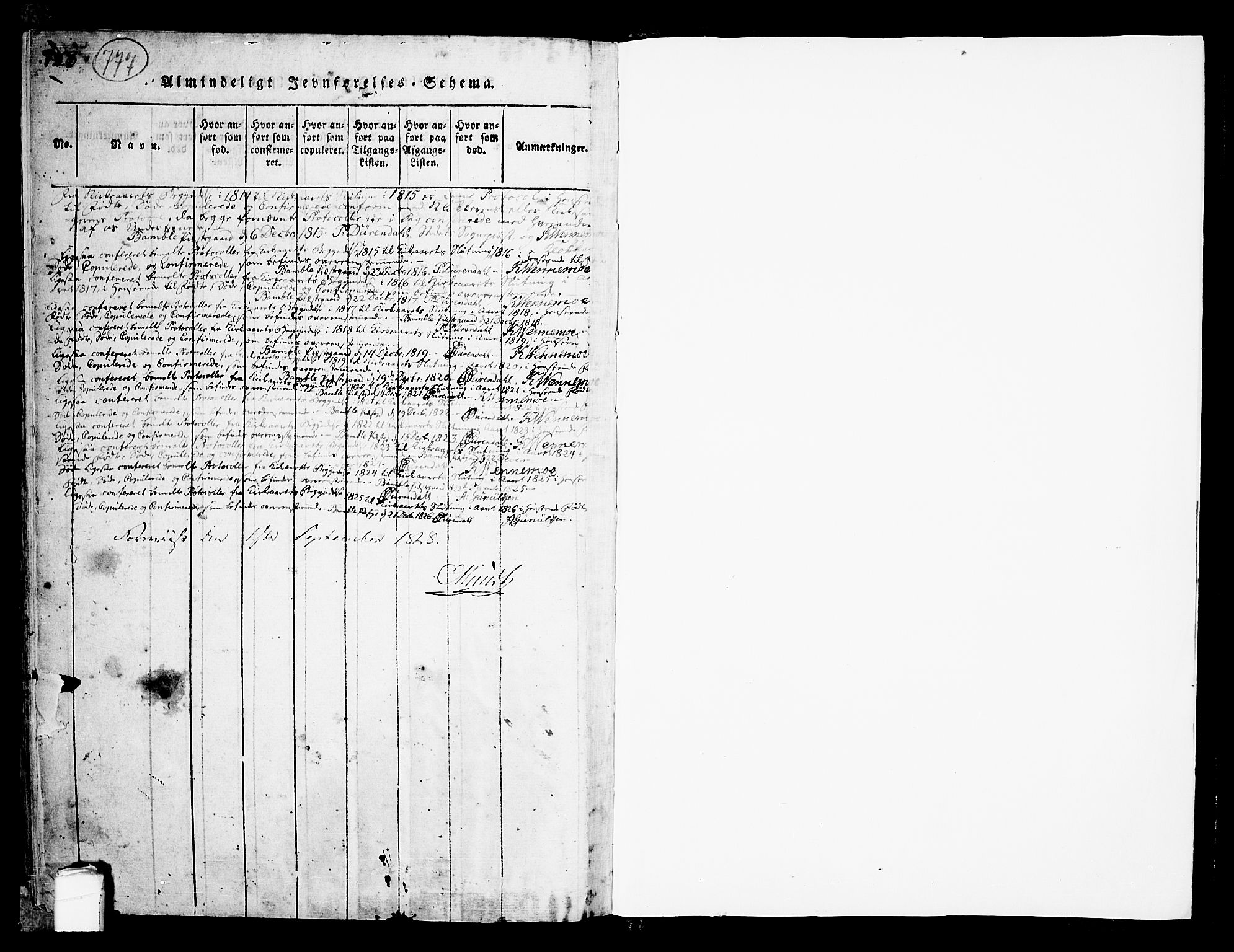 Bamble kirkebøker, SAKO/A-253/F/Fa/L0003: Parish register (official) no. I 3 /1, 1814-1834, p. 777-778