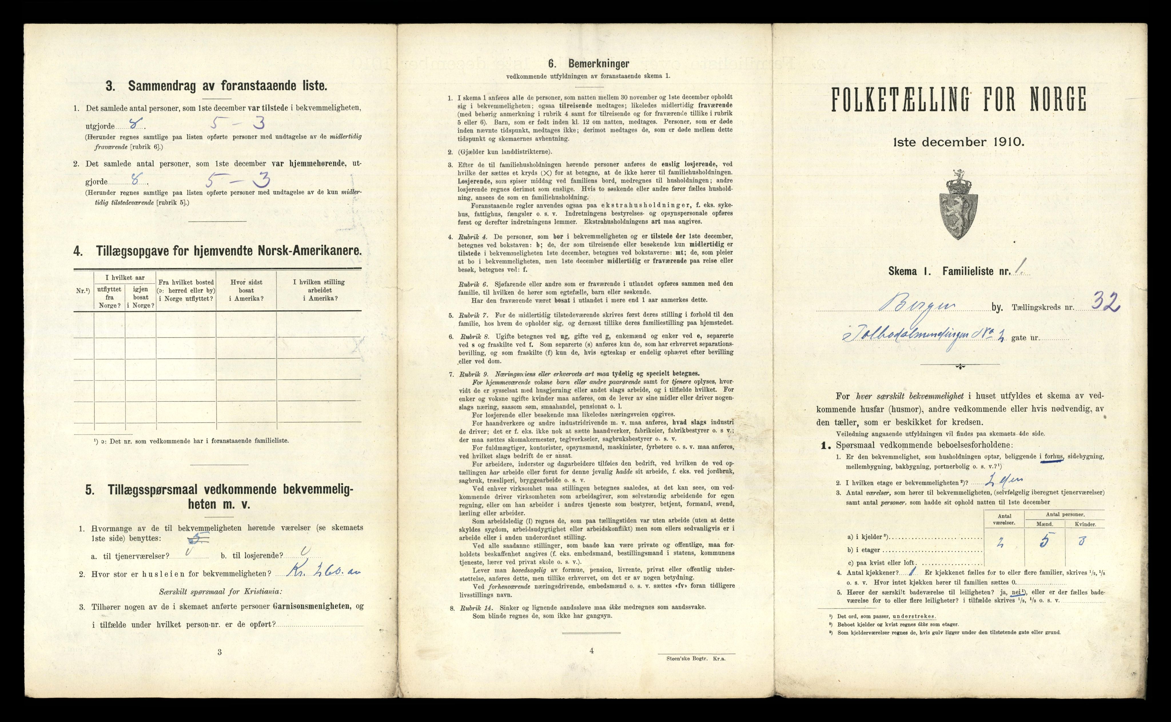 RA, 1910 census for Bergen, 1910, p. 10569