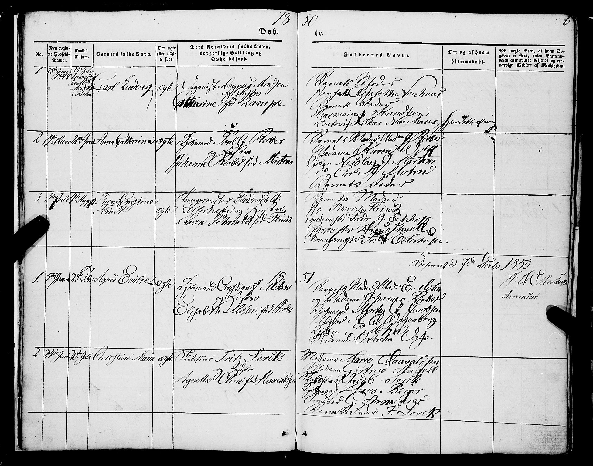 Mariakirken Sokneprestembete, SAB/A-76901/H/Haa/L0006: Parish register (official) no. A 6, 1846-1877, p. 6