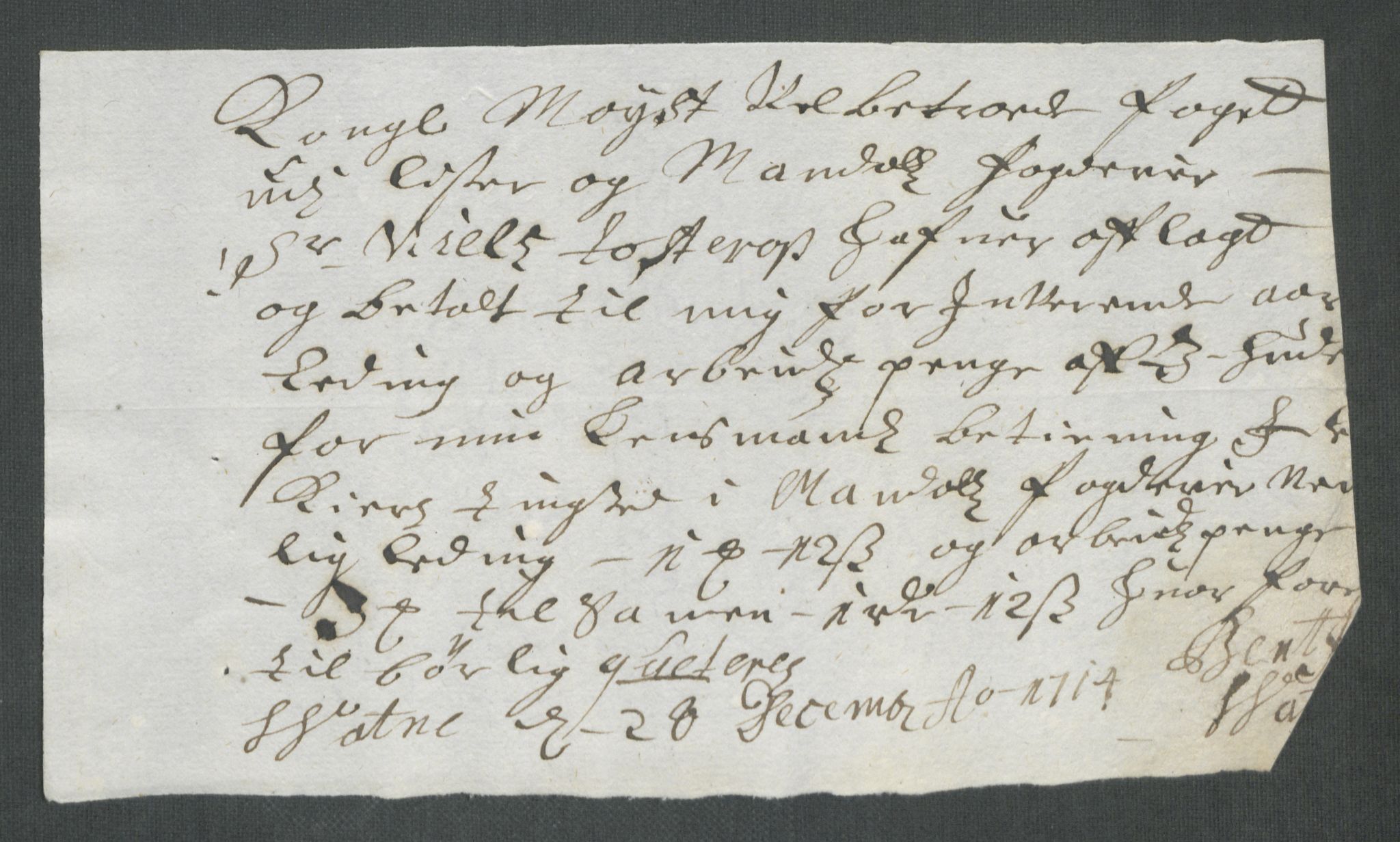 Rentekammeret inntil 1814, Reviderte regnskaper, Fogderegnskap, AV/RA-EA-4092/R43/L2558: Fogderegnskap Lista og Mandal, 1714, p. 141