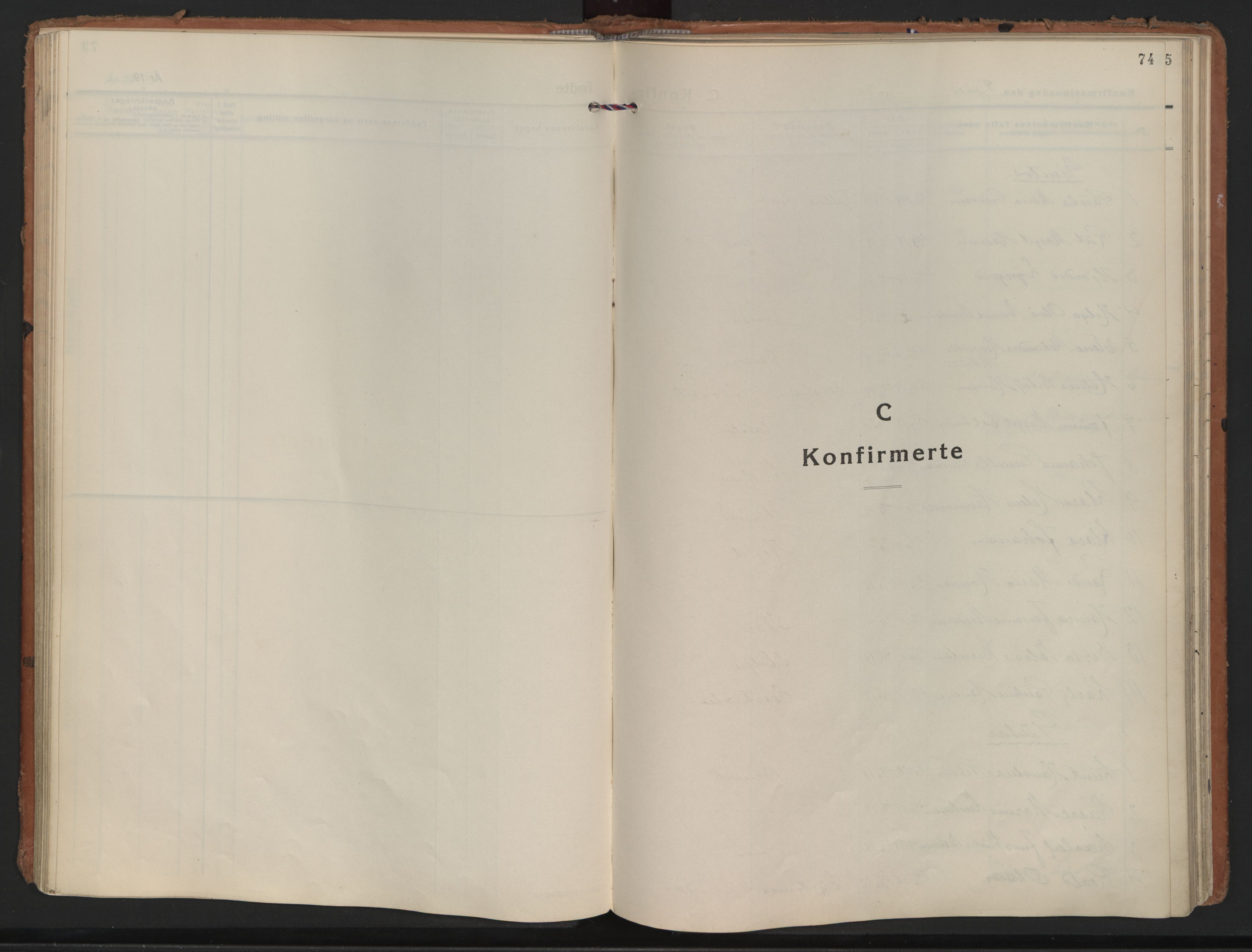 Ministerialprotokoller, klokkerbøker og fødselsregistre - Nordland, SAT/A-1459/852/L0749: Parish register (official) no. 852A19, 1933-1951, p. 74
