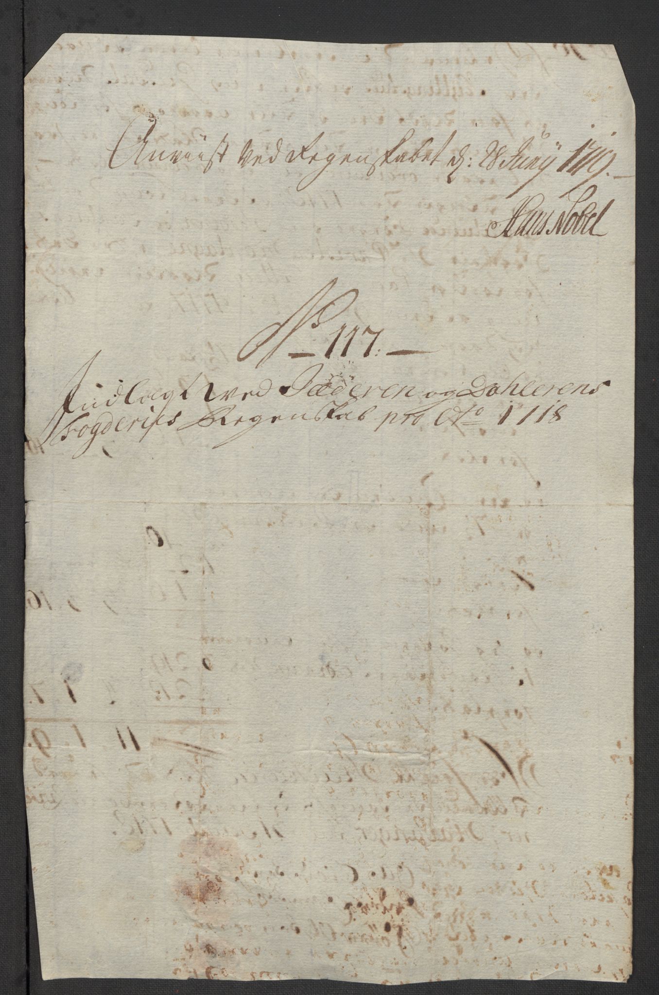 Rentekammeret inntil 1814, Reviderte regnskaper, Fogderegnskap, AV/RA-EA-4092/R46/L2743: Fogderegnskap Jæren og Dalane, 1718, p. 395