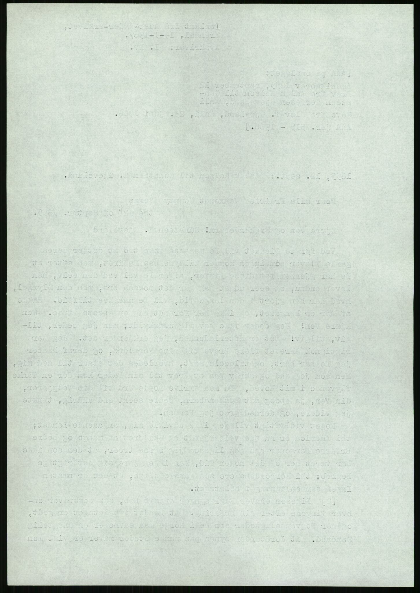 Samlinger til kildeutgivelse, Amerikabrevene, AV/RA-EA-4057/F/L0026: Innlån fra Aust-Agder: Aust-Agder-Arkivet - Erickson, 1838-1914, p. 874