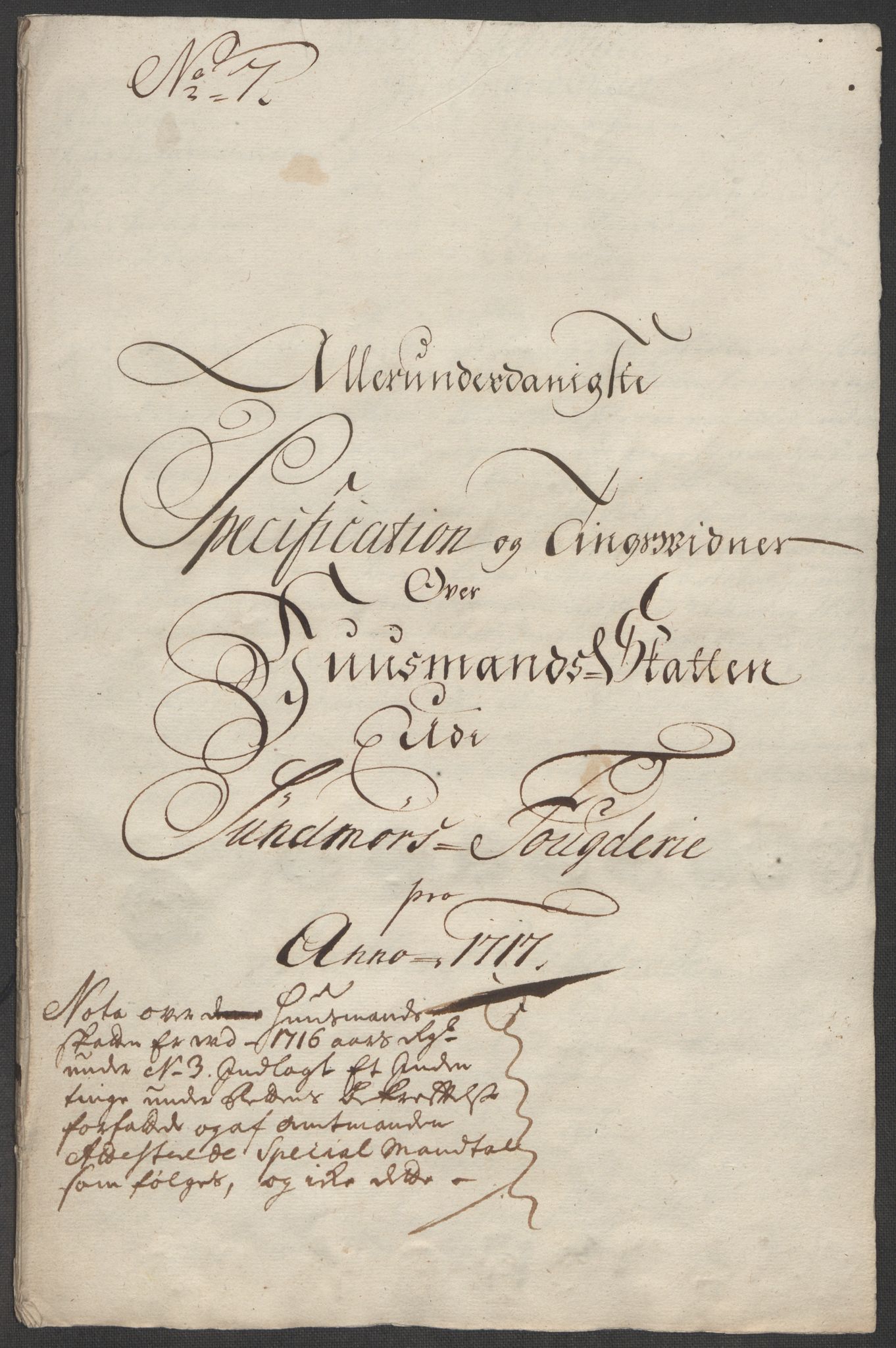 Rentekammeret inntil 1814, Reviderte regnskaper, Fogderegnskap, RA/EA-4092/R54/L3569: Fogderegnskap Sunnmøre, 1717, p. 68
