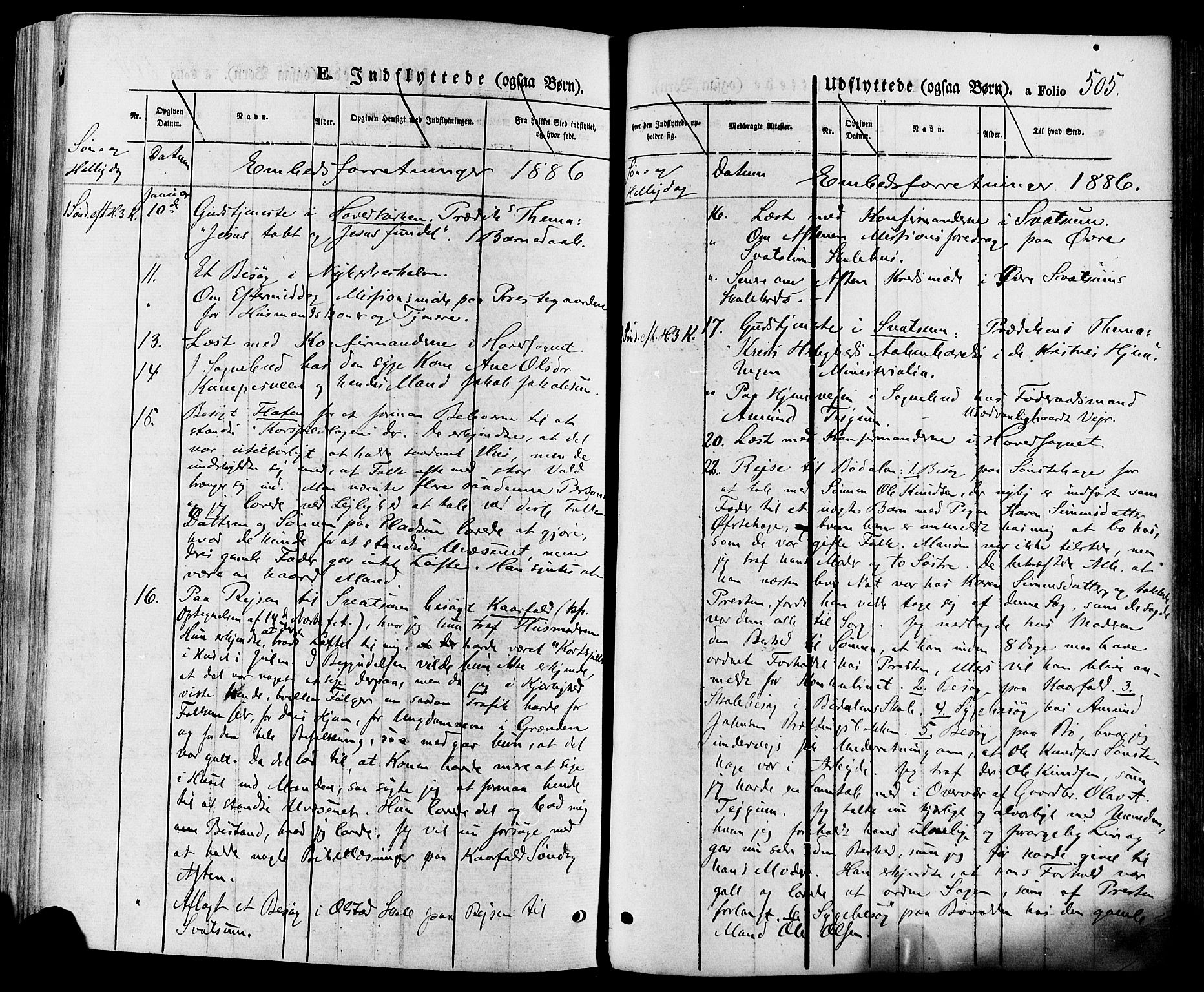 Gausdal prestekontor, SAH/PREST-090/H/Ha/Haa/L0010: Parish register (official) no. 10, 1867-1886, p. 505