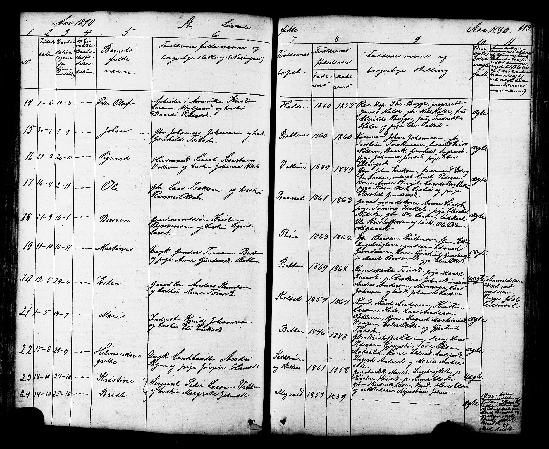 Ministerialprotokoller, klokkerbøker og fødselsregistre - Møre og Romsdal, SAT/A-1454/576/L0890: Parish register (copy) no. 576C01, 1837-1908, p. 113