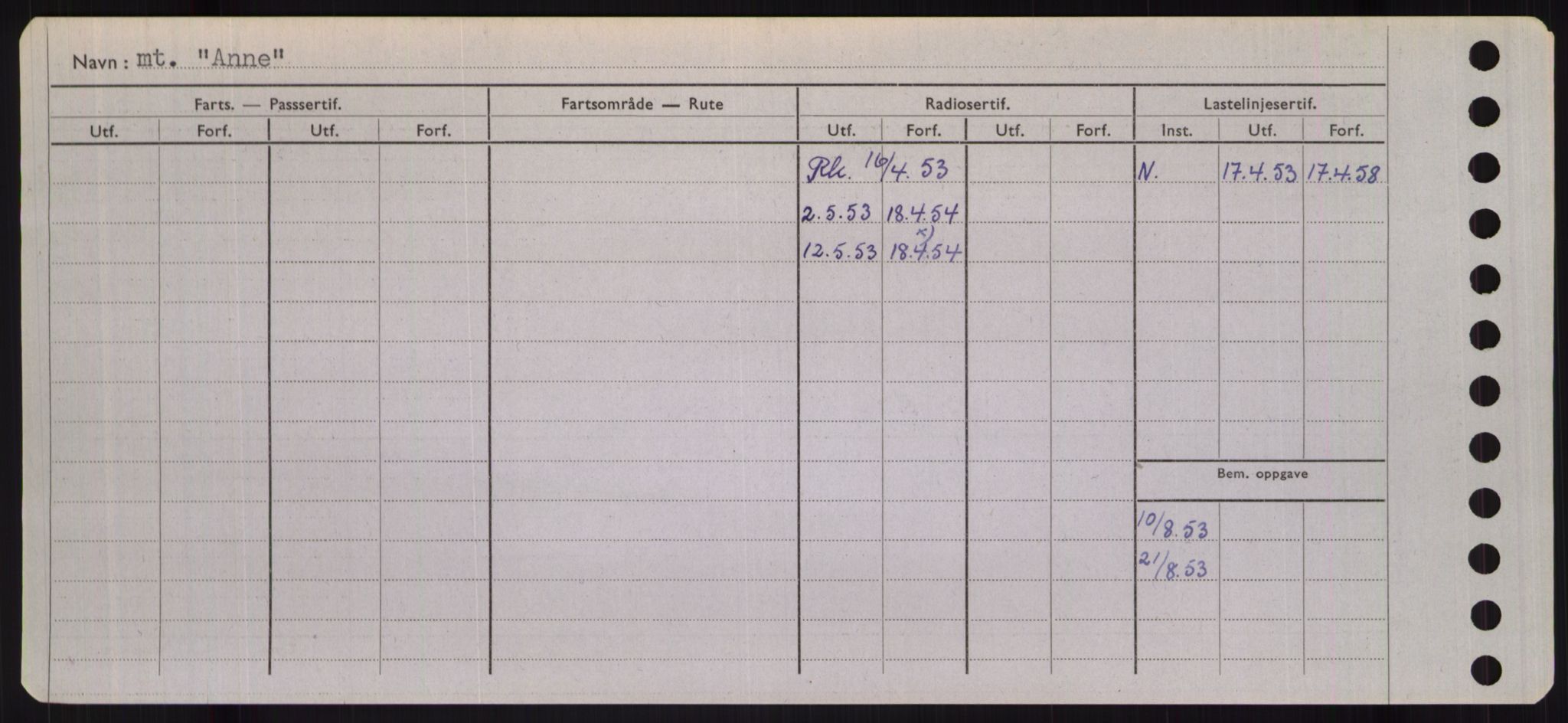 Sjøfartsdirektoratet med forløpere, Skipsmålingen, AV/RA-S-1627/H/Hb/L0001: Fartøy, A-D, p. 52